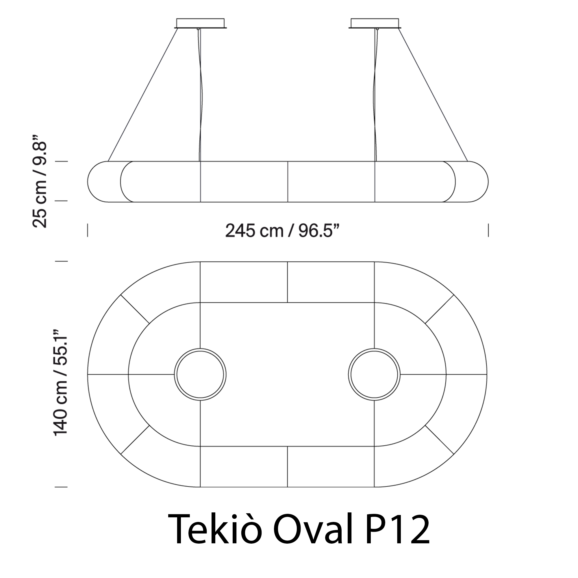 Santa & Cole TEKIO CIRCULAR pakabinamas šviestuvas