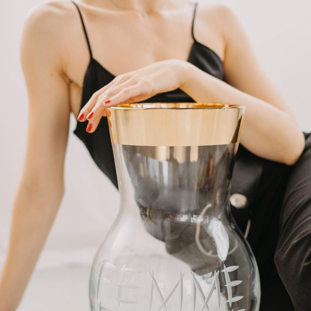 Rückl Vase Femme Fatale Gold 42 cm