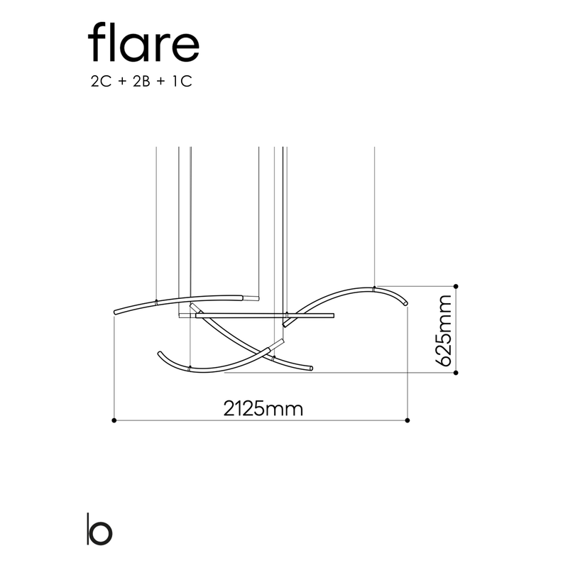 Bomma Flare pakabinamų šviestuvų instaliacija