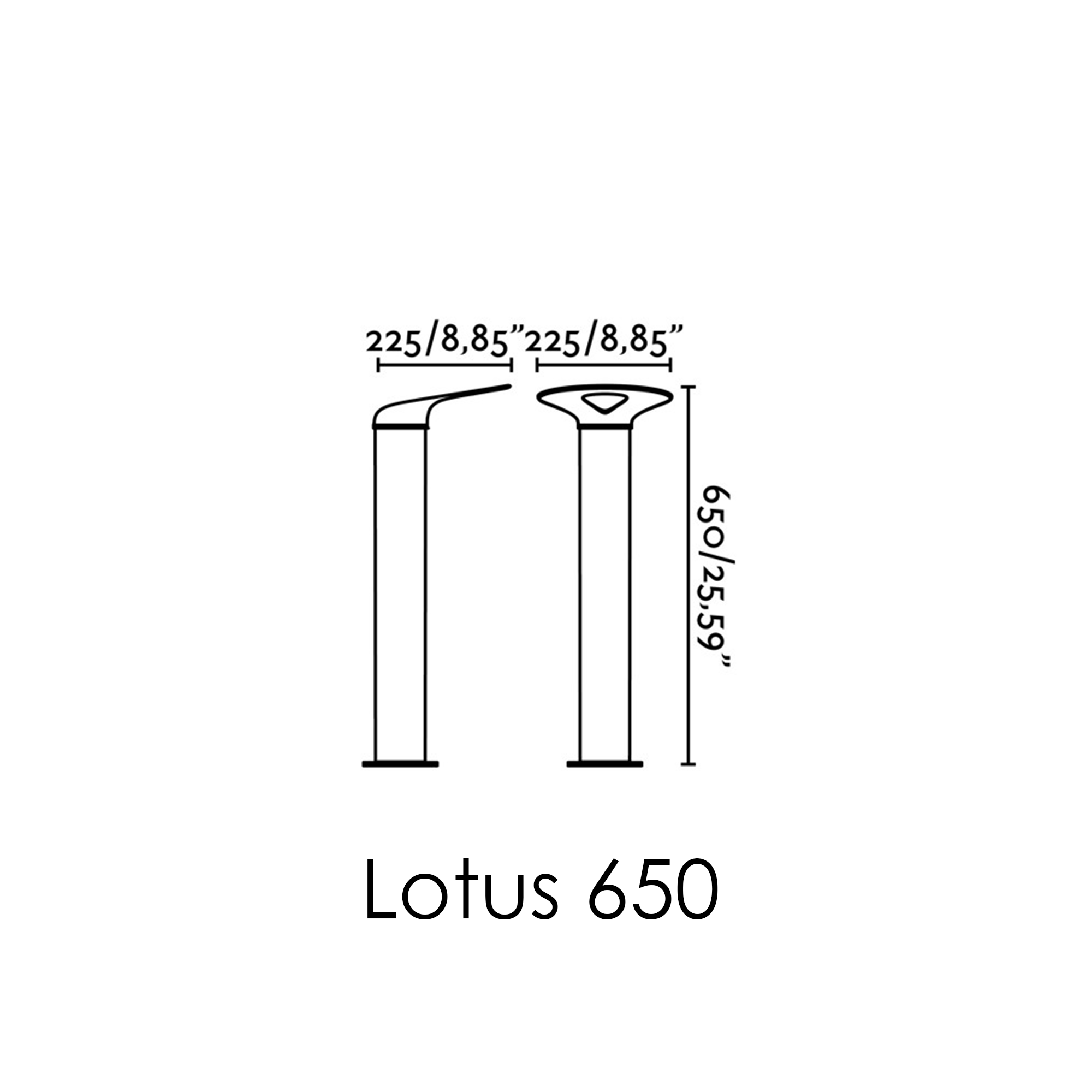 FARO Lotus 350 / 650 pastatomas lauko šviestuvas