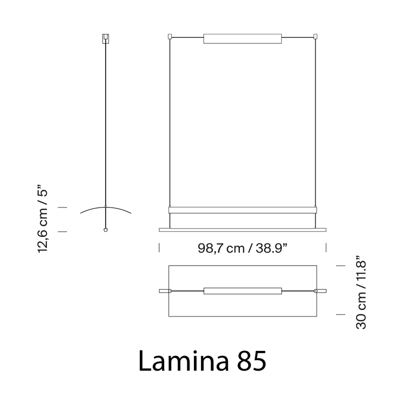 Santa & Cole LAMINA 45 / 85 pakabinamas šviestuvas