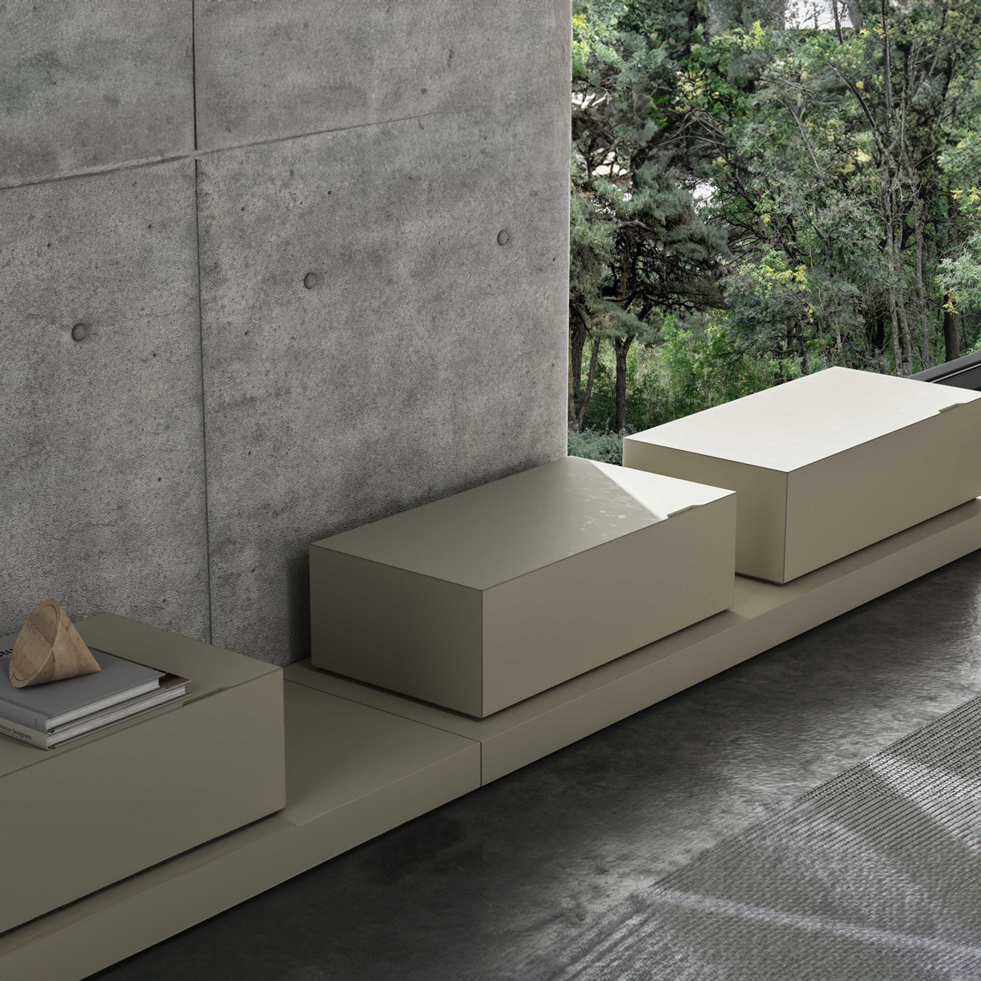 PALO NERO Simmetria bedside table