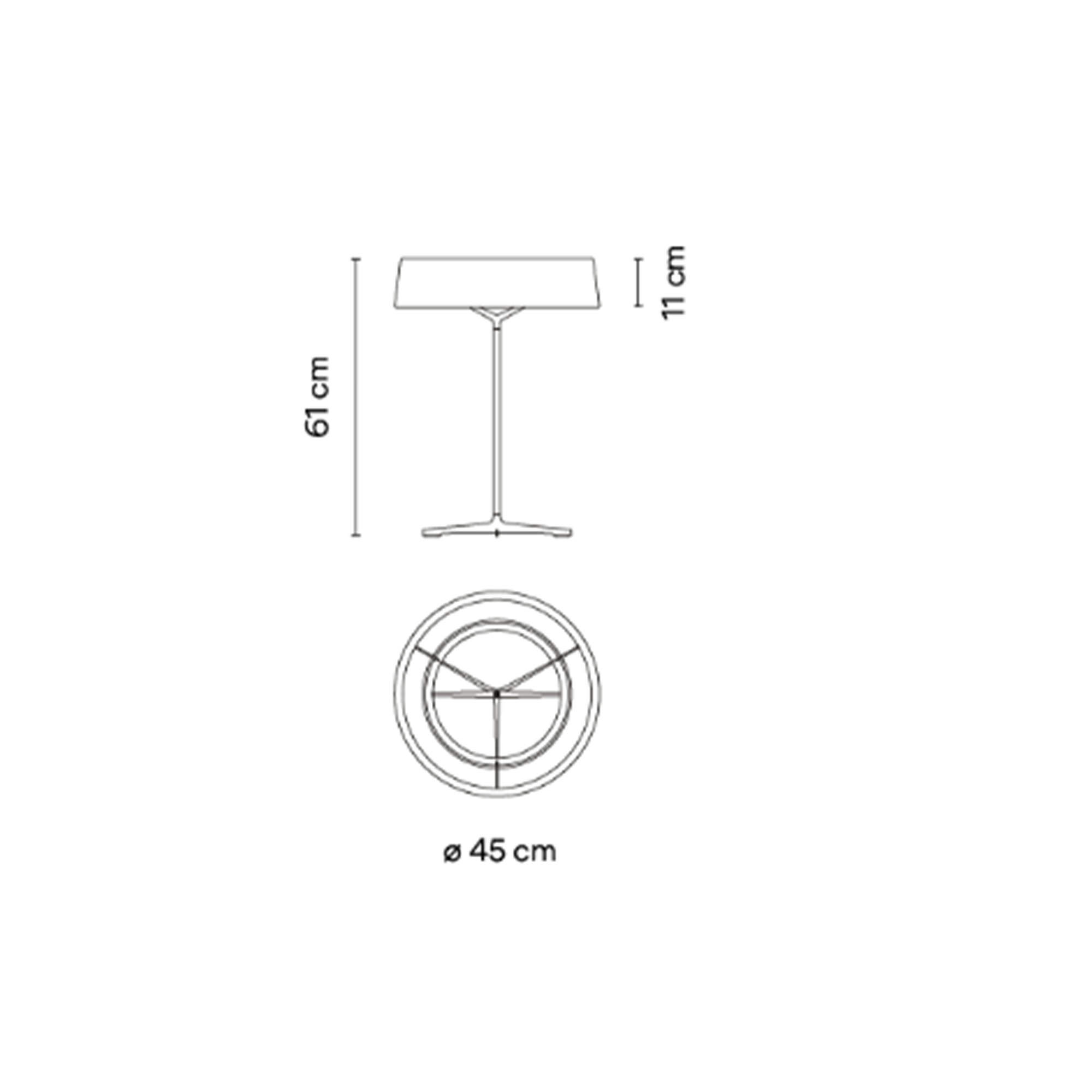 VIBIA DAMA 3225 stalinis šviestuvas