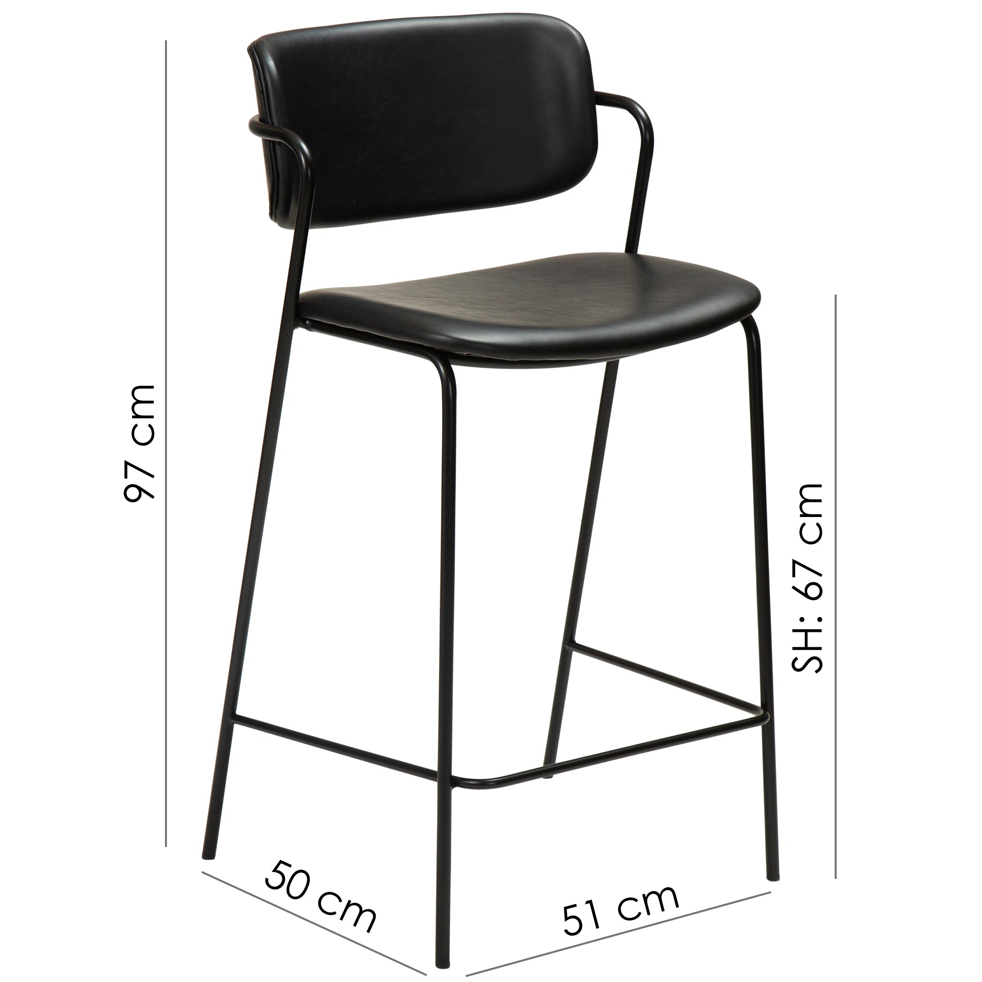 DAN-FORM ZED Pusbario kėdė