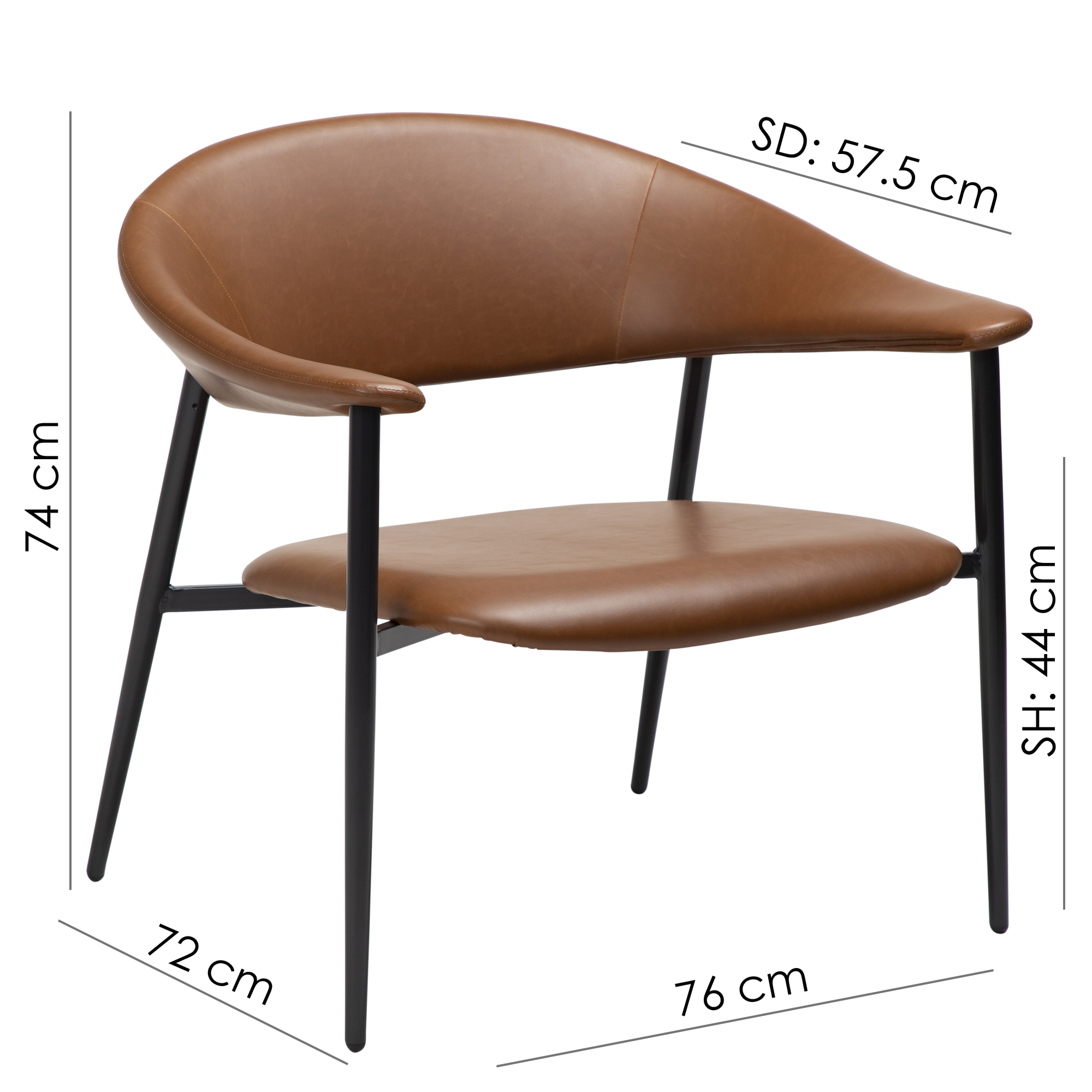 DAN-FORM ROVER LOUNGE Fotelis