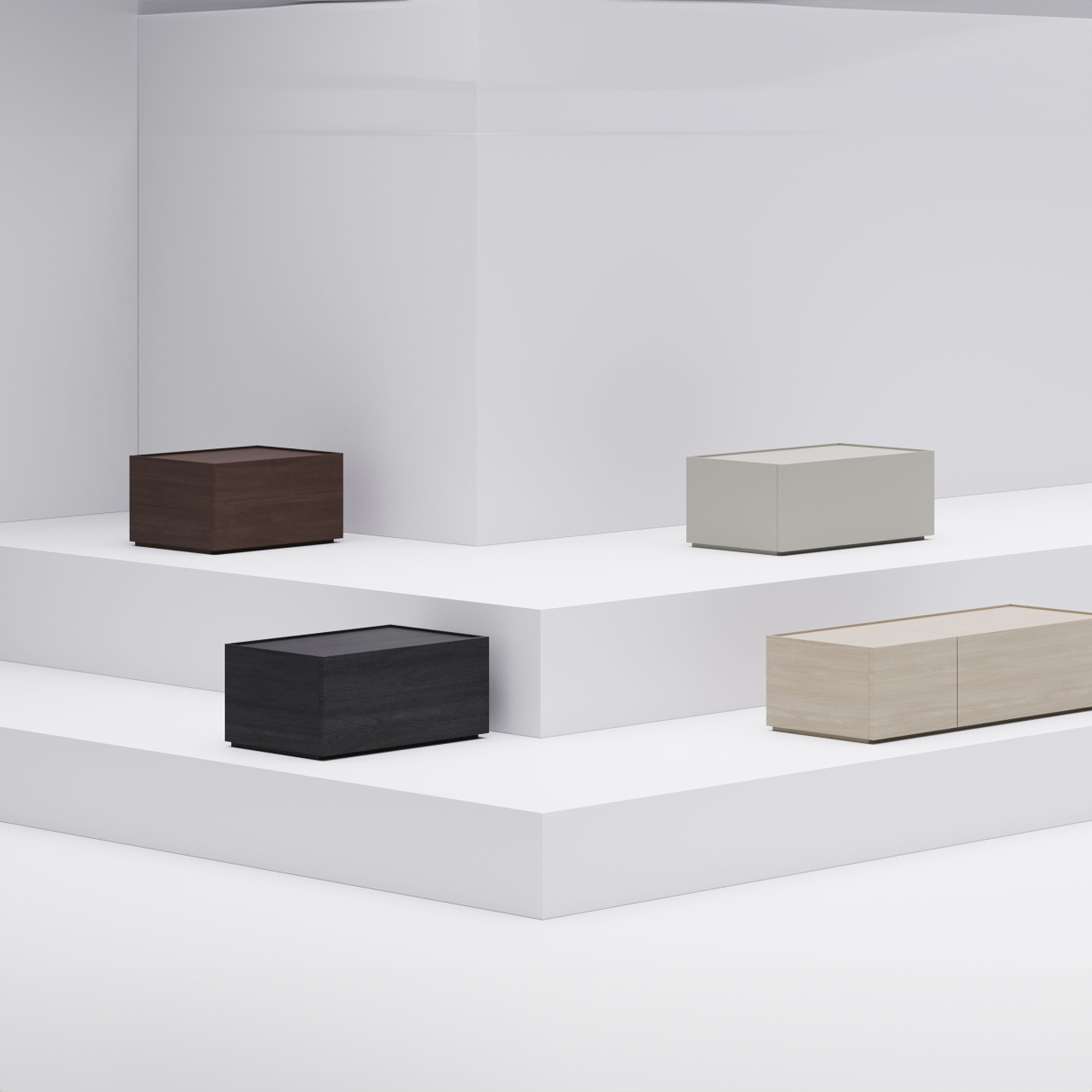 PALO NERO Minimalista bedside table