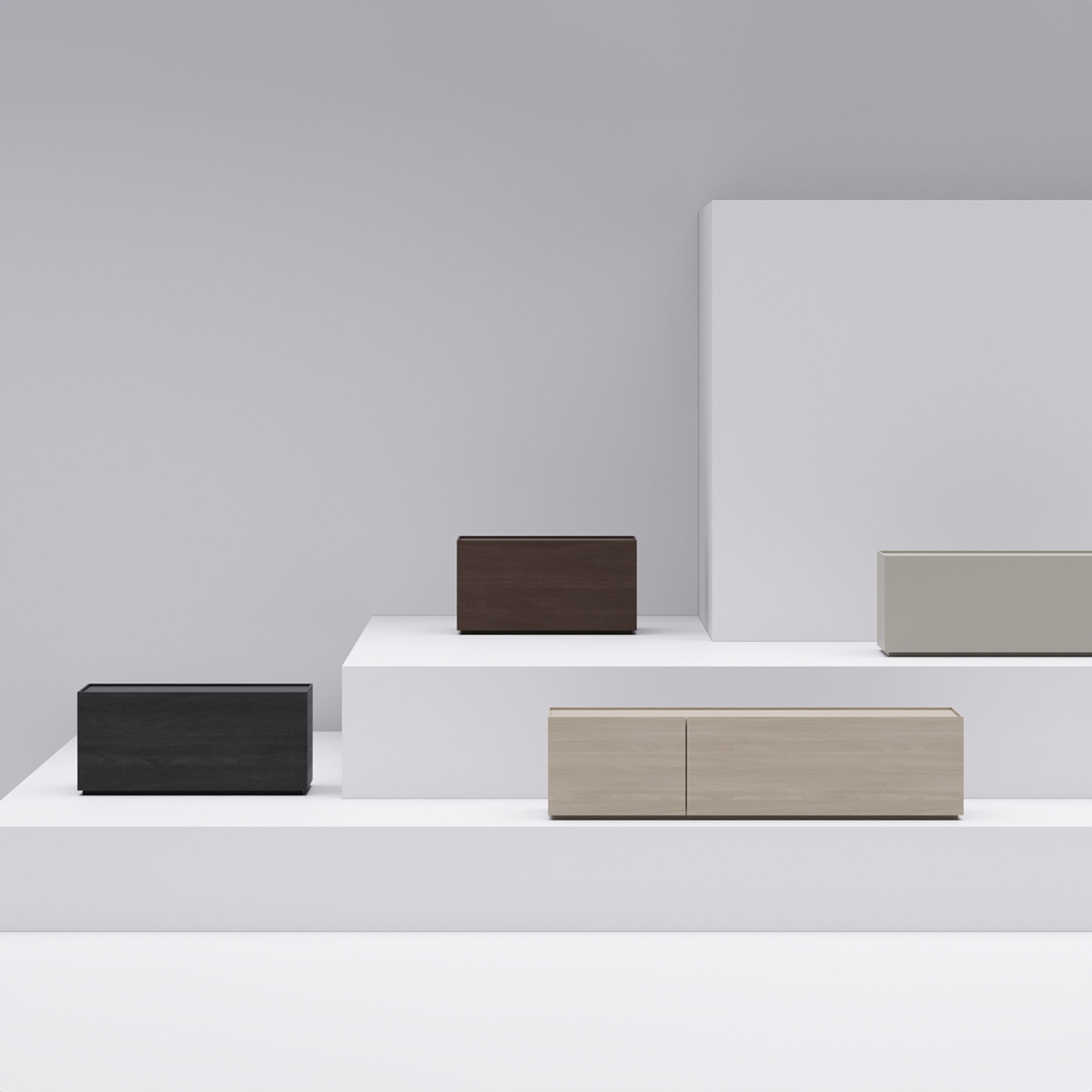 PALO NERO Minimalista bedside table