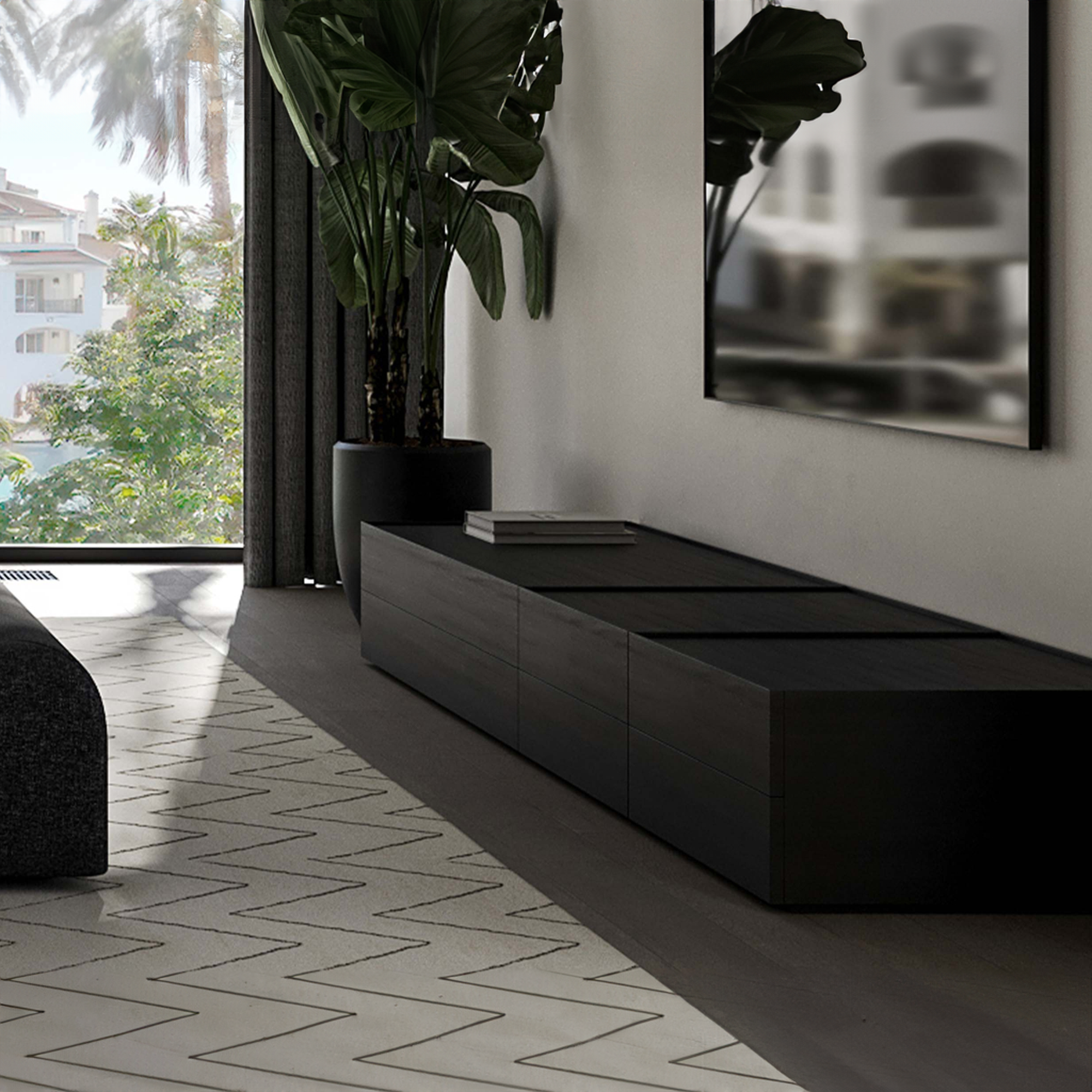PALO NERO Minimalista bedside table