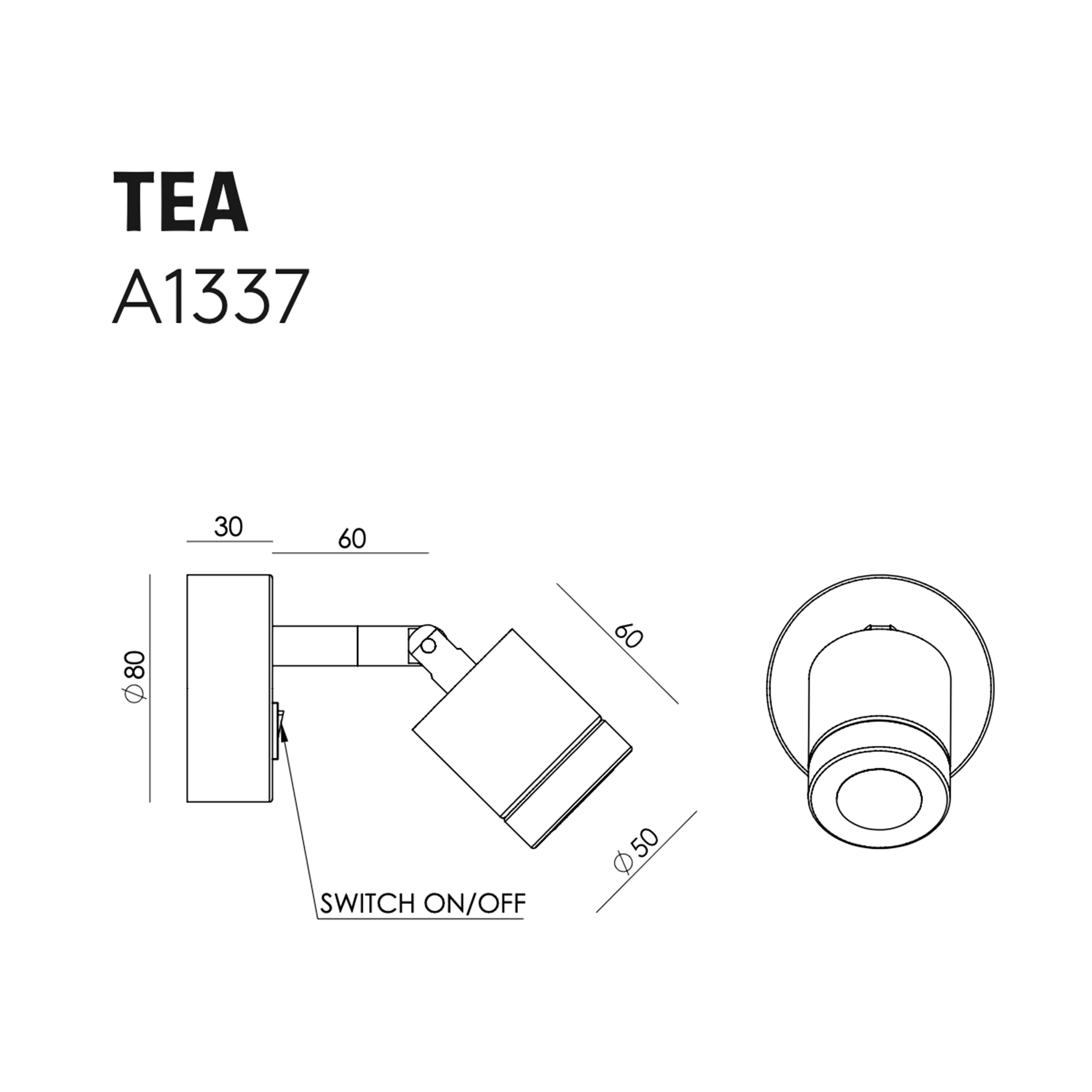 Aromas Del Campo TEA A1337 sieninis šviestuvas