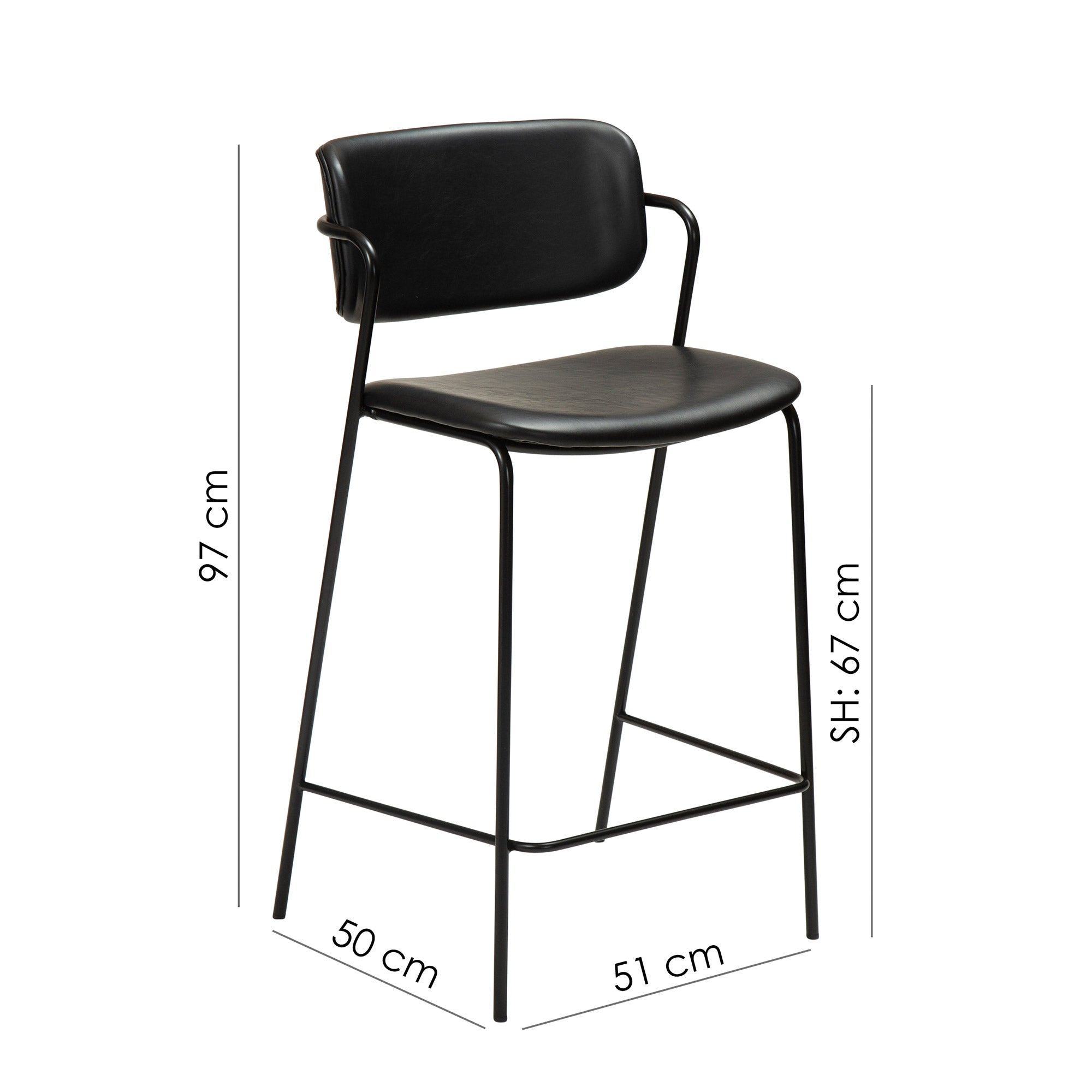 DAN-FORM ZED Cashmere Pusbario kėdė