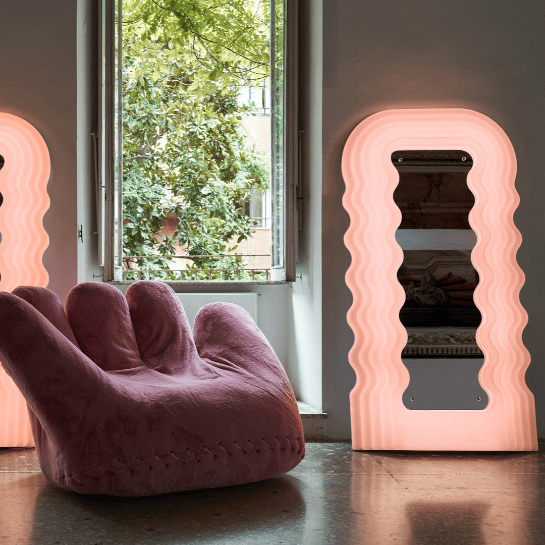 Poltronova Ultrafragola sieninis LED veidrodis