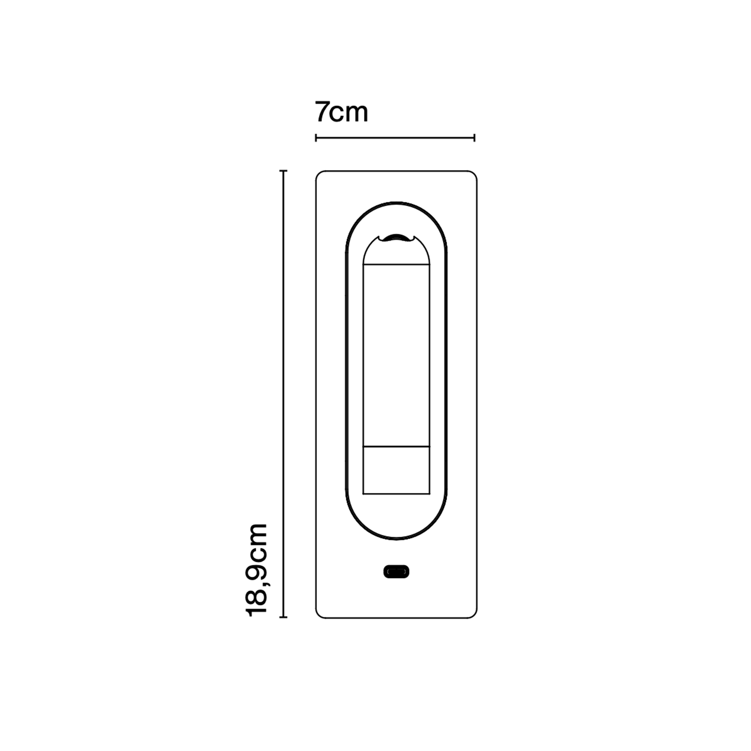 Marset Ledtube USB C sieninis šviestuvas