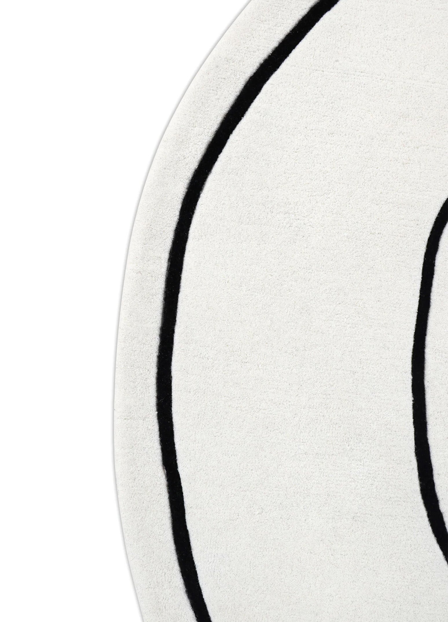 LOOP IVORY ROUND Kilimas