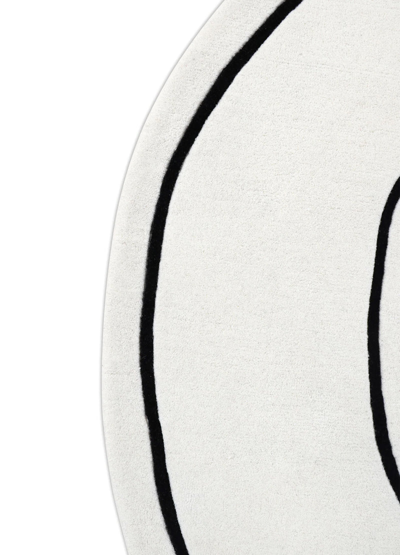 LOOP IVORY ROUND Kilimas