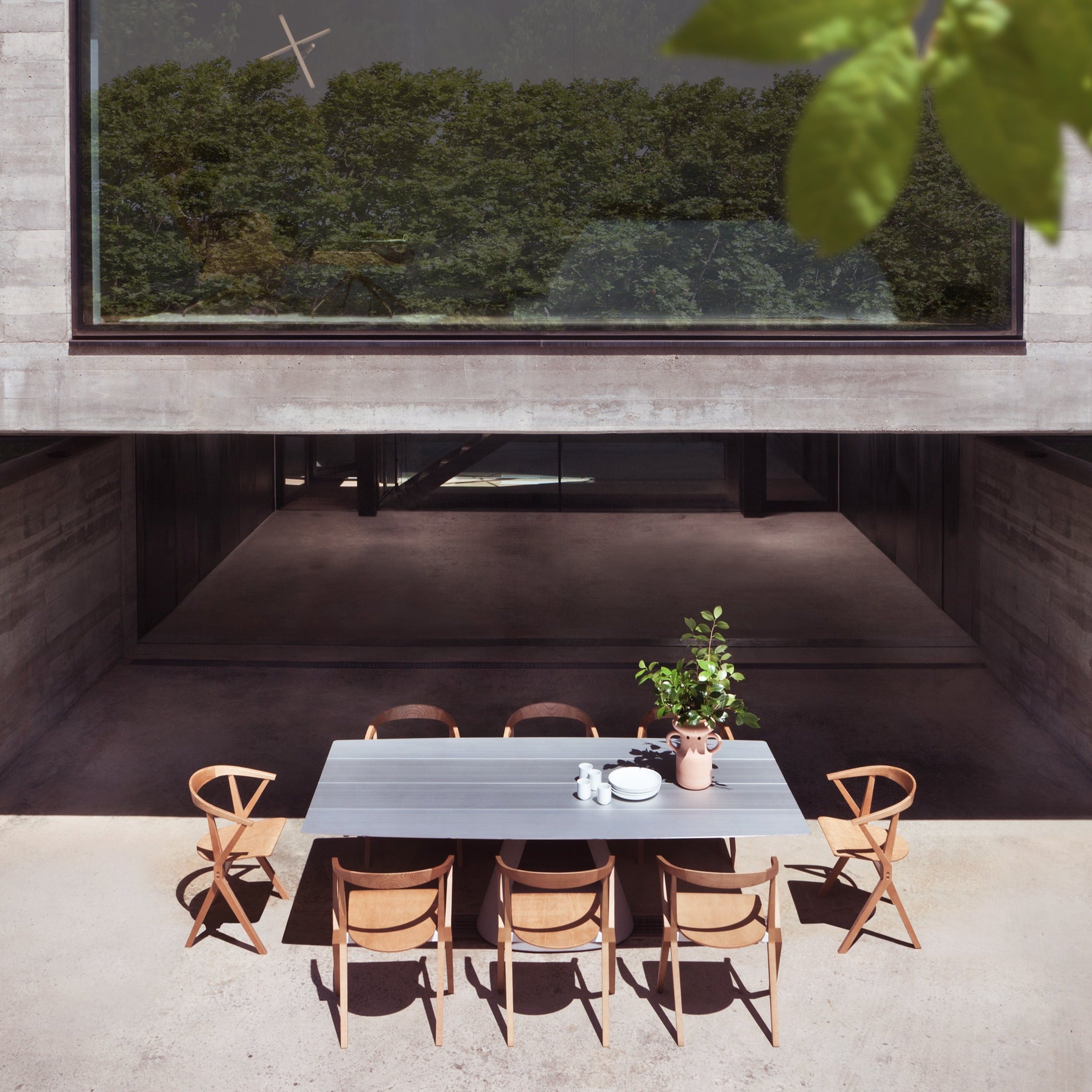 BD Barcelona Design table B - 120 concrete stalas