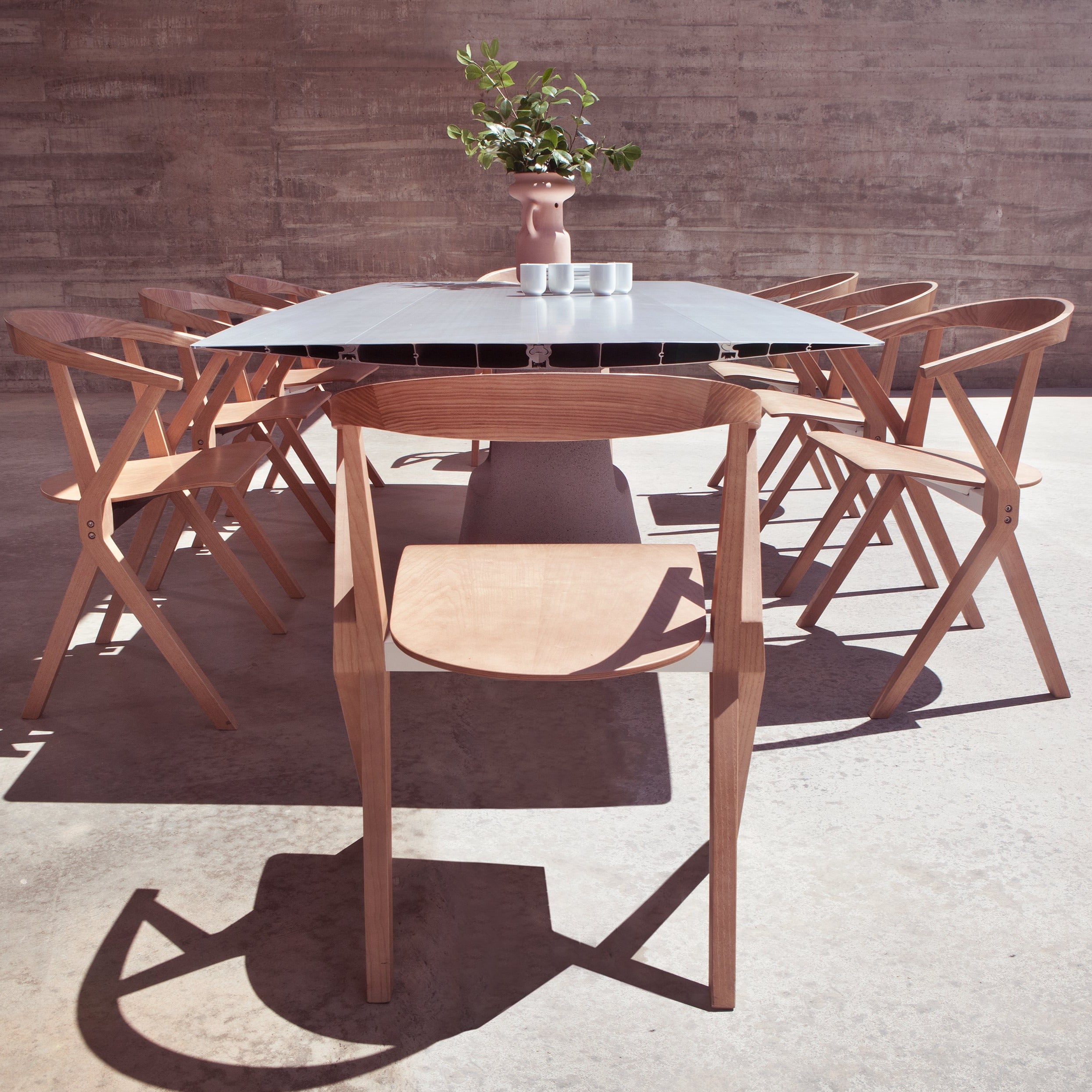 BD Barcelona Design table B - 120 concrete stalas