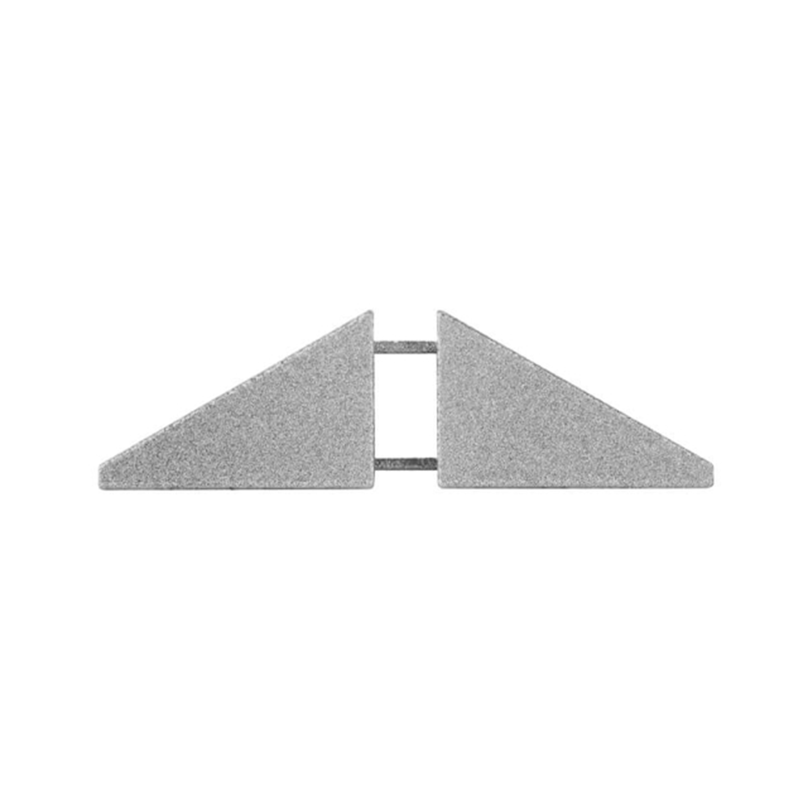 Minimalistinės grindjuostės SLED užbaigimas sidabro spalvos