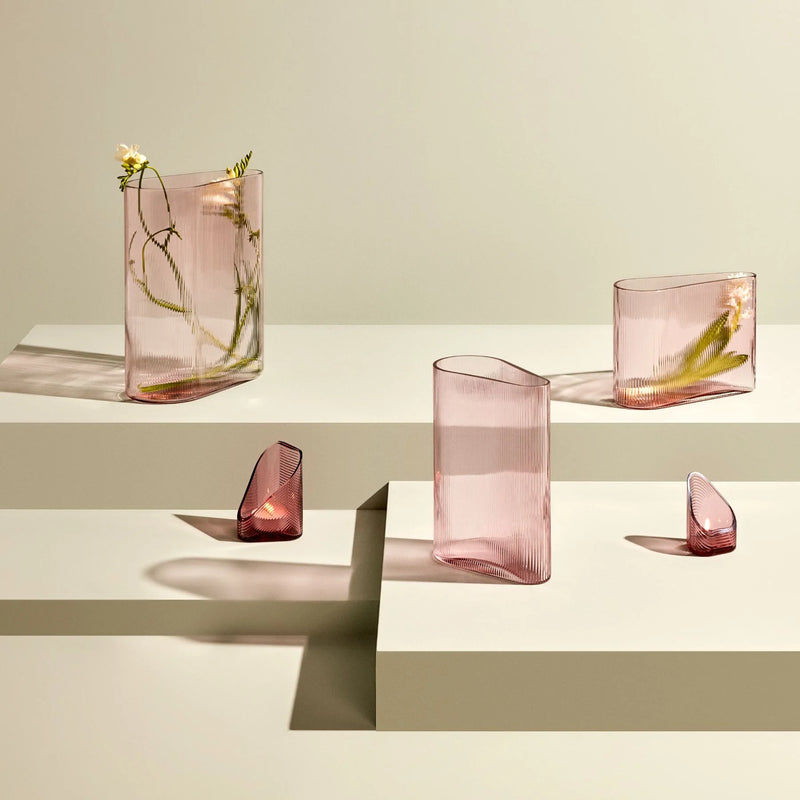 Nude Glass Mist Dusty Rose vaza