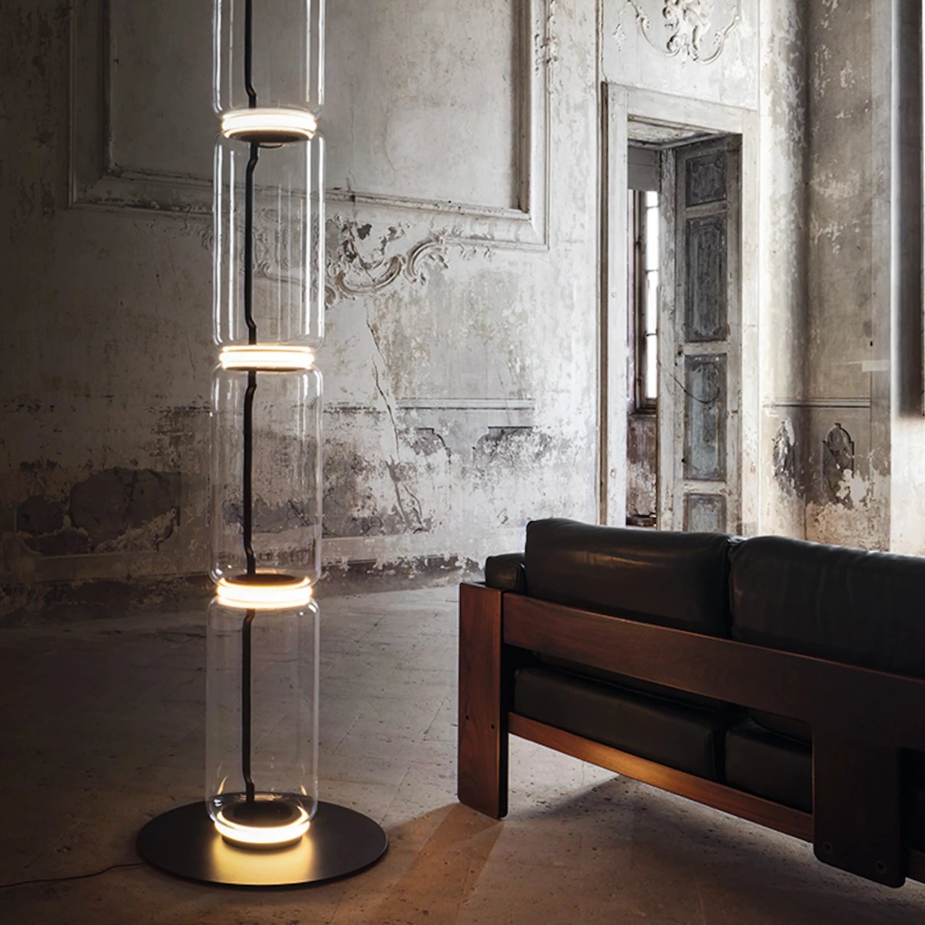 Flos Noctambule Low Cylinder Small Base pastatomas šviestuvas