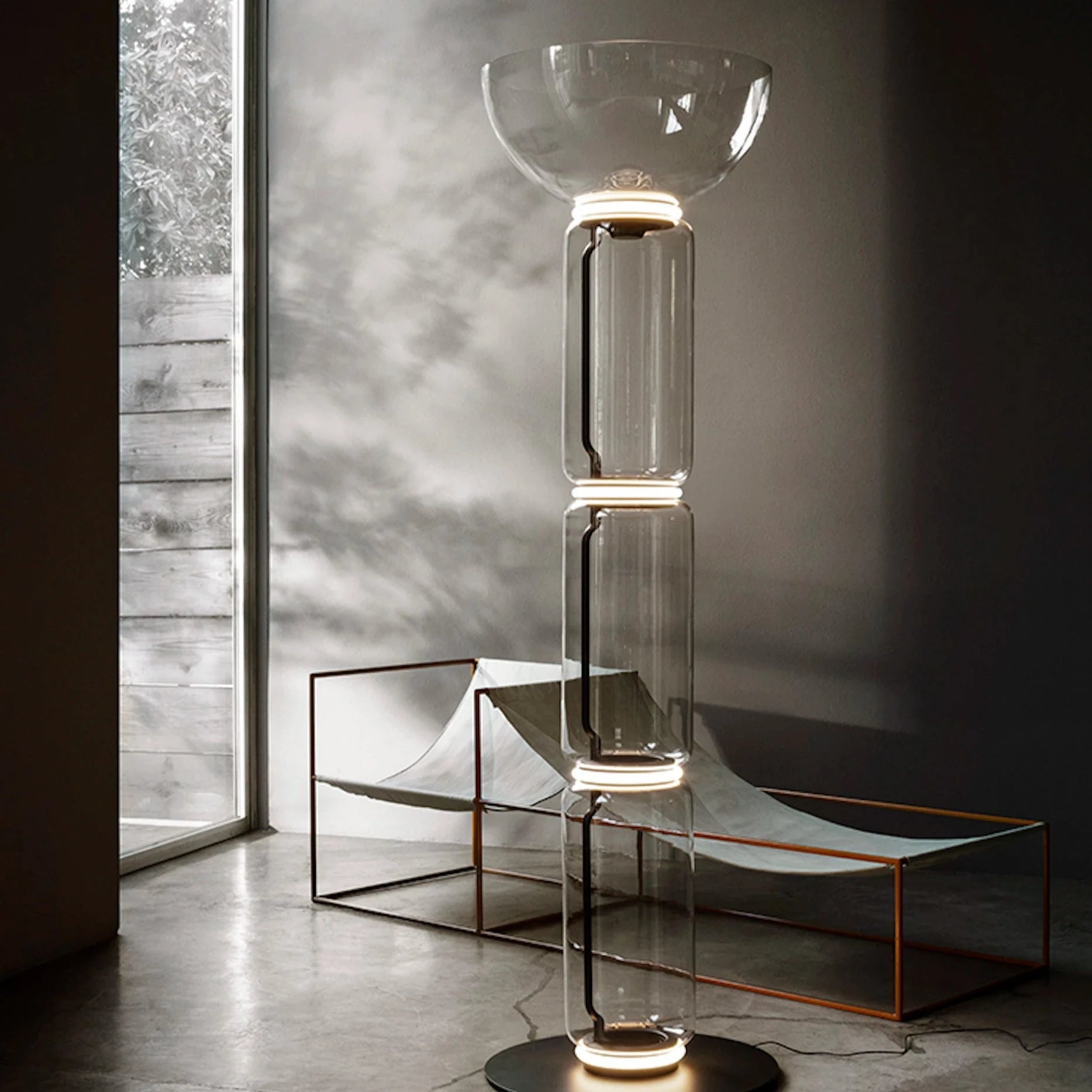 Flos Noctambule High Cylinder Bowl Big Base pastatomas šviestuvas