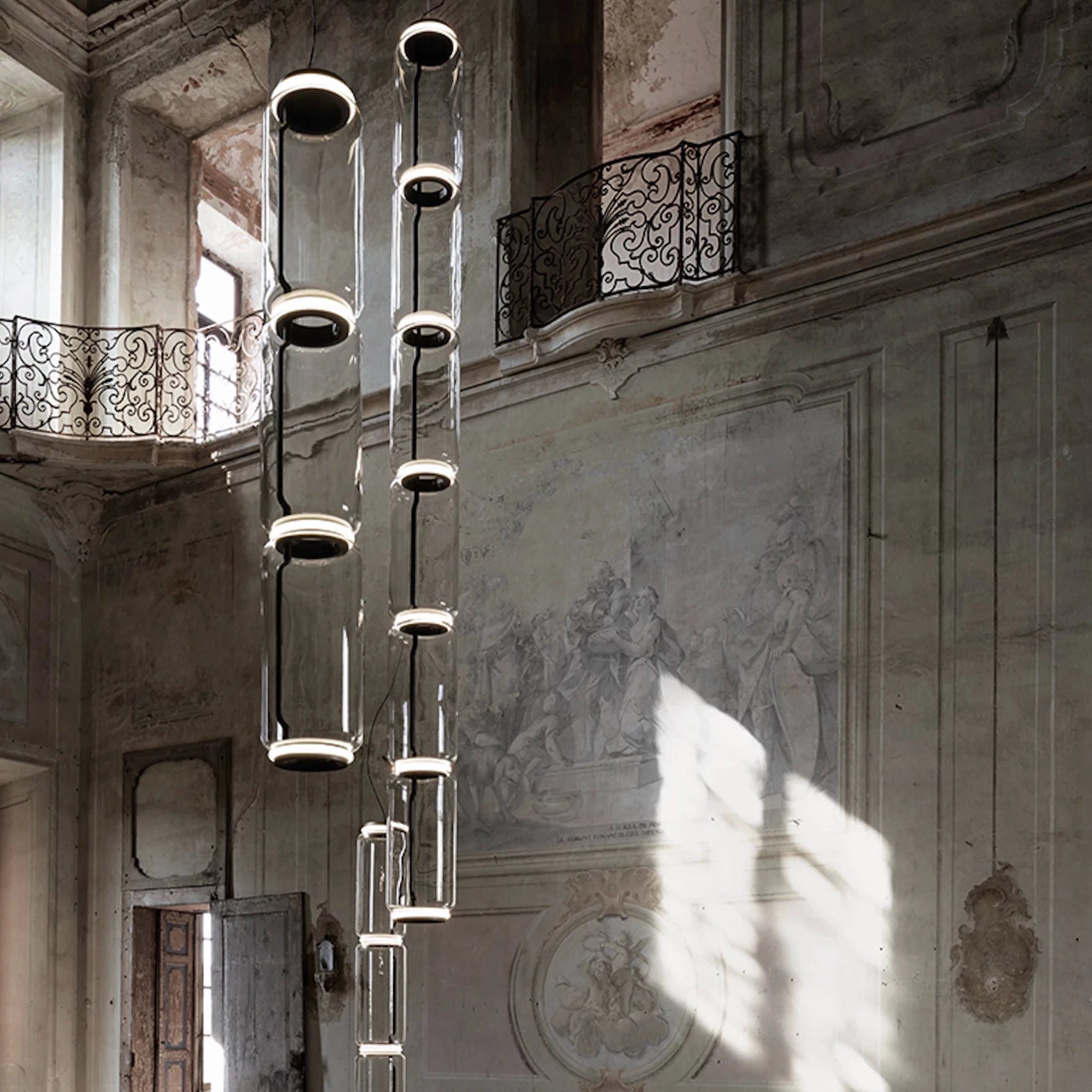 Flos Noctambule Suspension Low Cylinder pakabinamas šviestuvas
