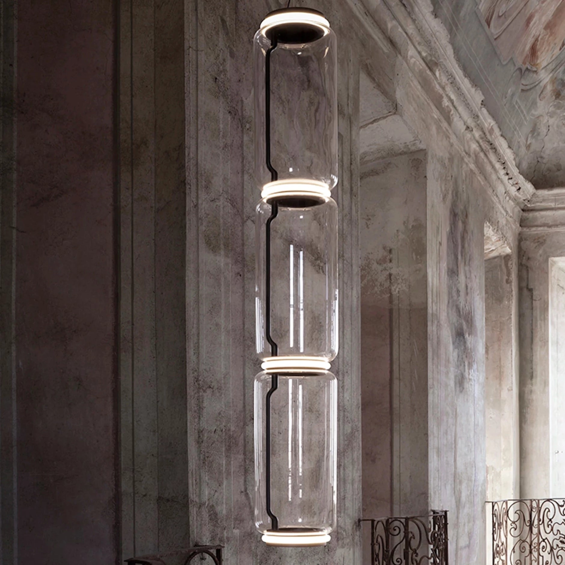 Flos Noctambule Suspension Low Cylinder pakabinamas šviestuvas