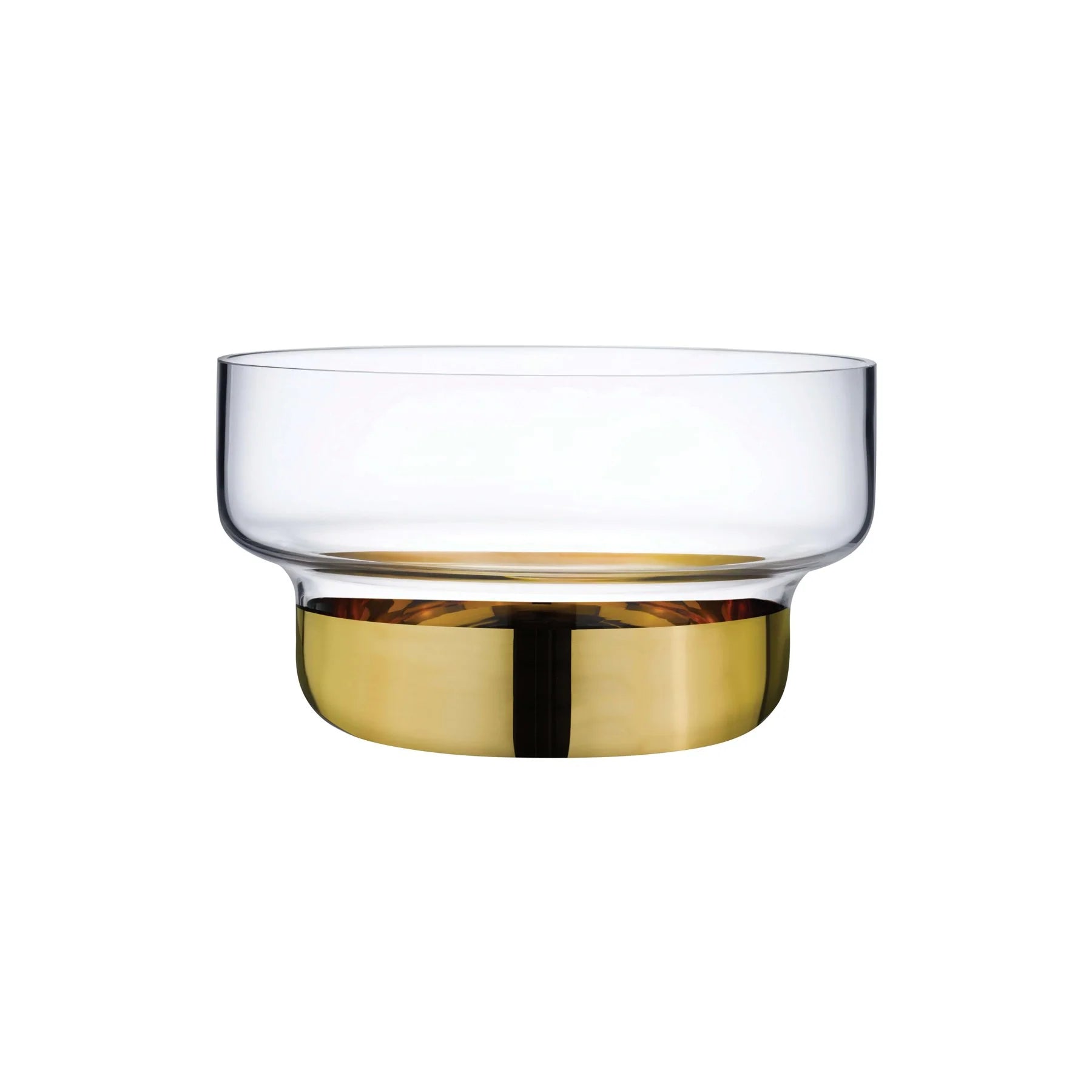 Nude Glass Contour Clear Top Gold dubuo