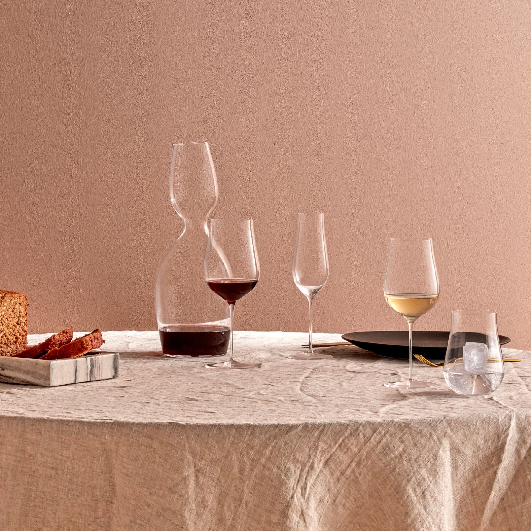Nude Glass Ghost Zero 480 ml Tulip stiklinė, 2 vnt.