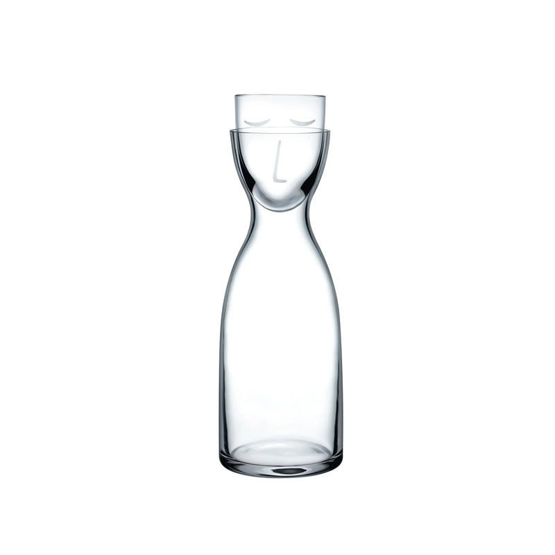 Nude Glass Mr. & Mrs. vandens grafinas su stikline