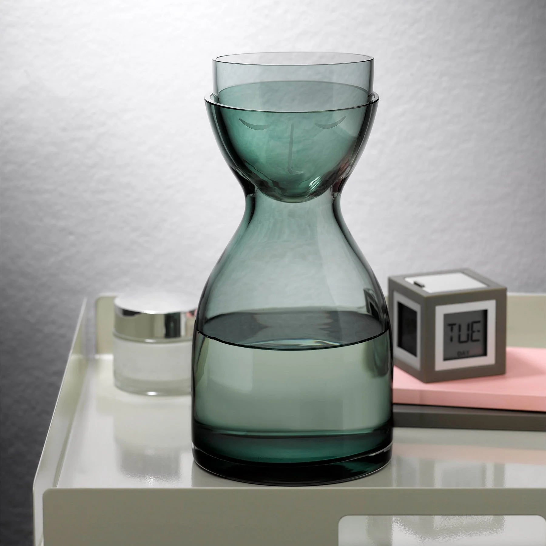 Nude Glass Mr. & Mrs. vandens grafinas su stikline