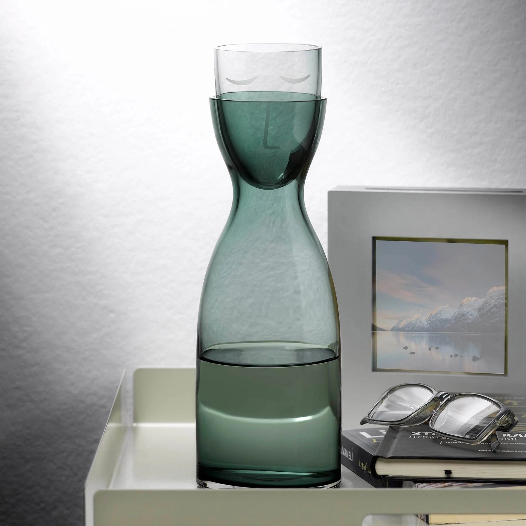 Nude Glass Mr. & Mrs. vandens grafinas su stikline