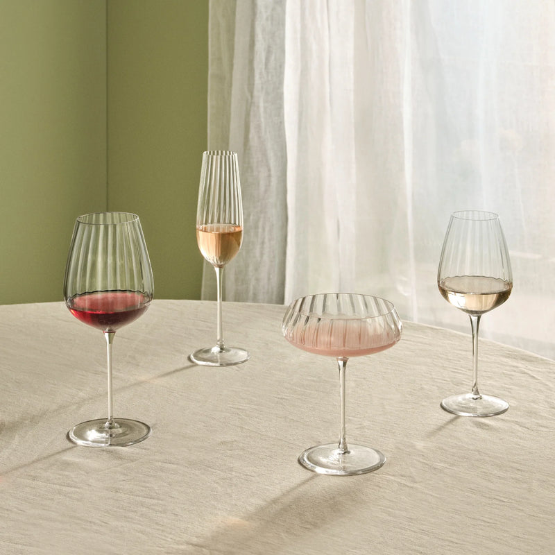 Nude Glass 200 ml Round Up Dusty Rose šampano taurė, 2 vnt.
