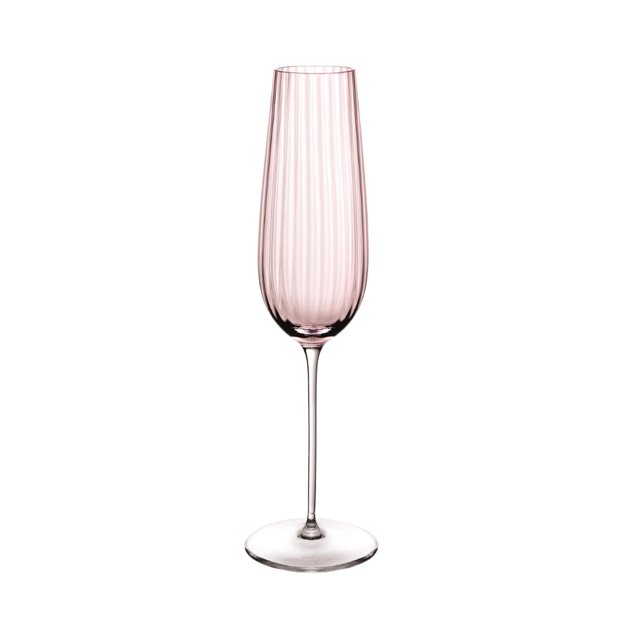 Nude Glass 200 ml Round Up Dusty Rose šampano taurė, 2 vnt.