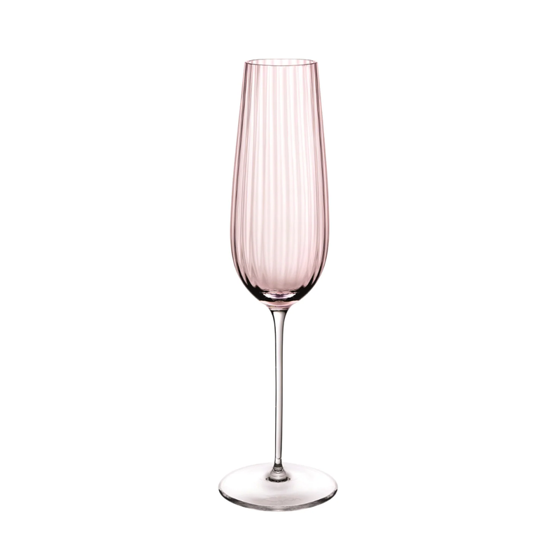 Nude Glass 200 ml Round Up Dusty Rose šampano taurė, 2 vnt.