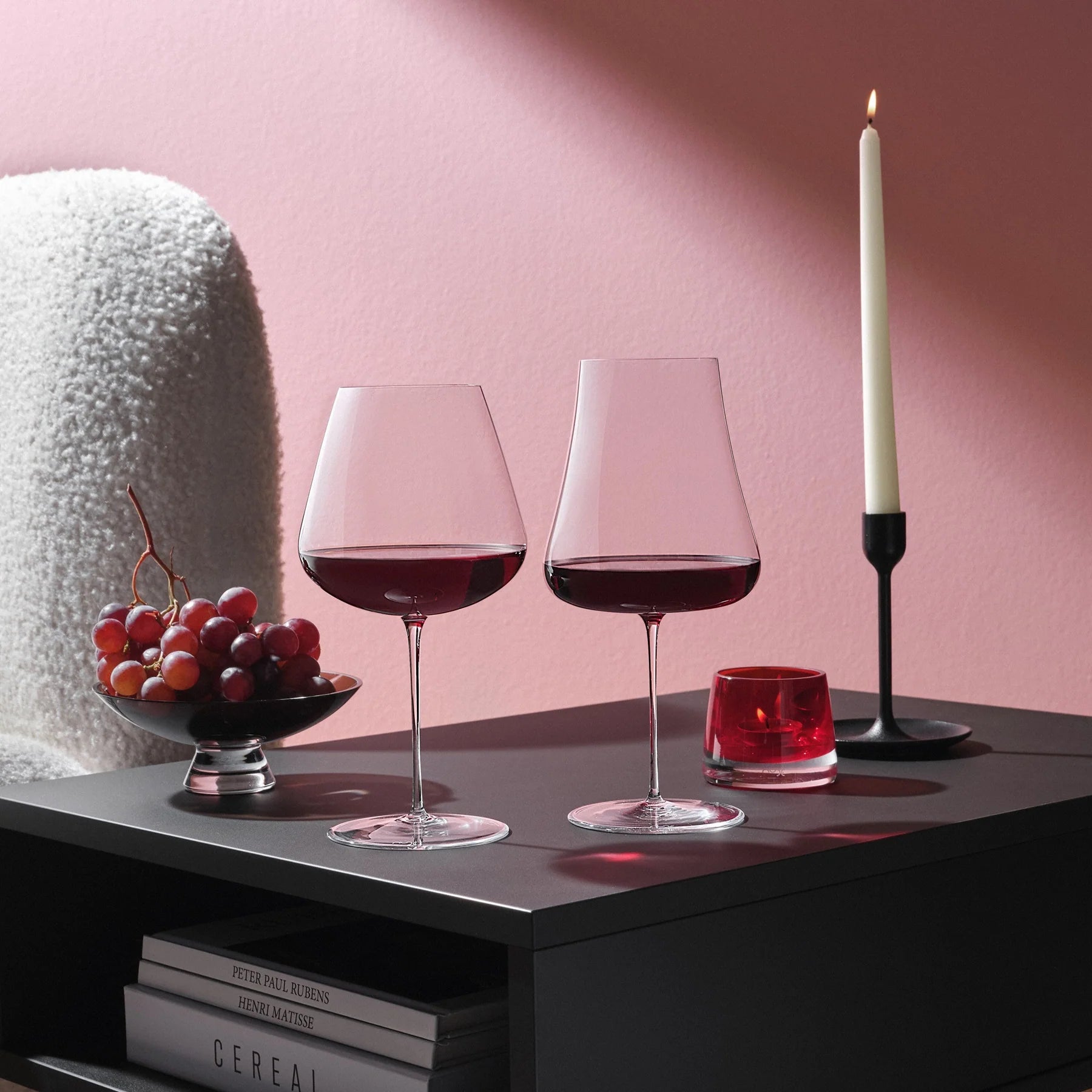 Nude Glass 950 ml Steam Zero Elegant Large raudonojo vyno taurė