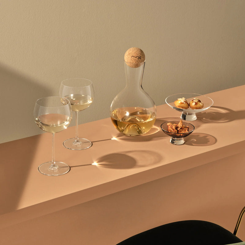 Nude Glass 550 ml Vintage baltojo vyno taurė, 2 vnt.