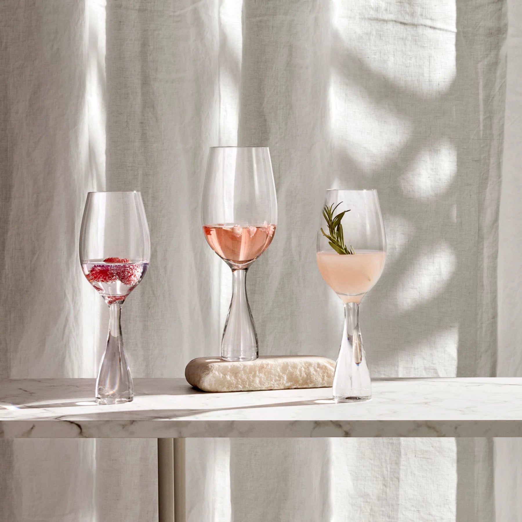 Nude Glass 550 ml Wine Party raudonojo vyno taurė, 2 vnt.