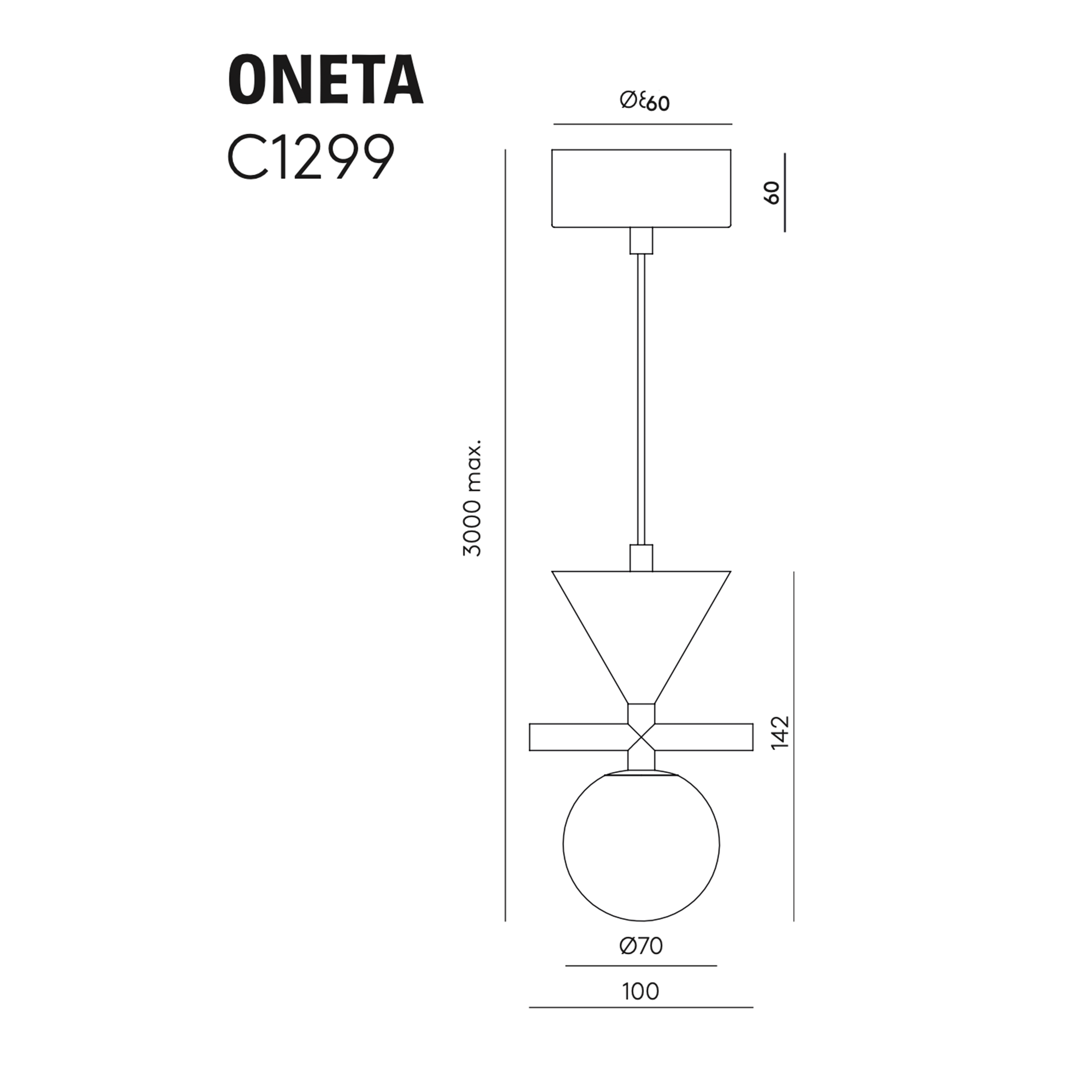 Aromas Del Campo ONETA C1299 pakabinamas šviestuvas