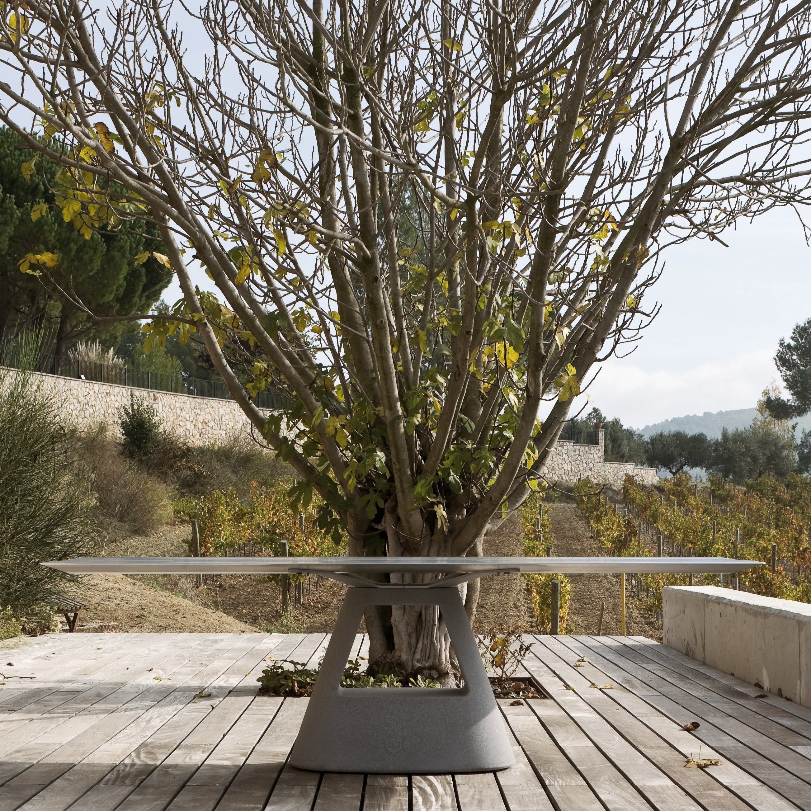 BD Barcelona Design table B - 120 concrete stalas