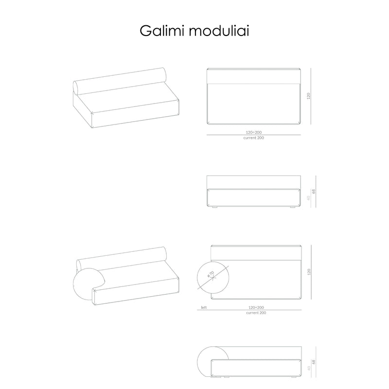 PALO NERO Ring sofa