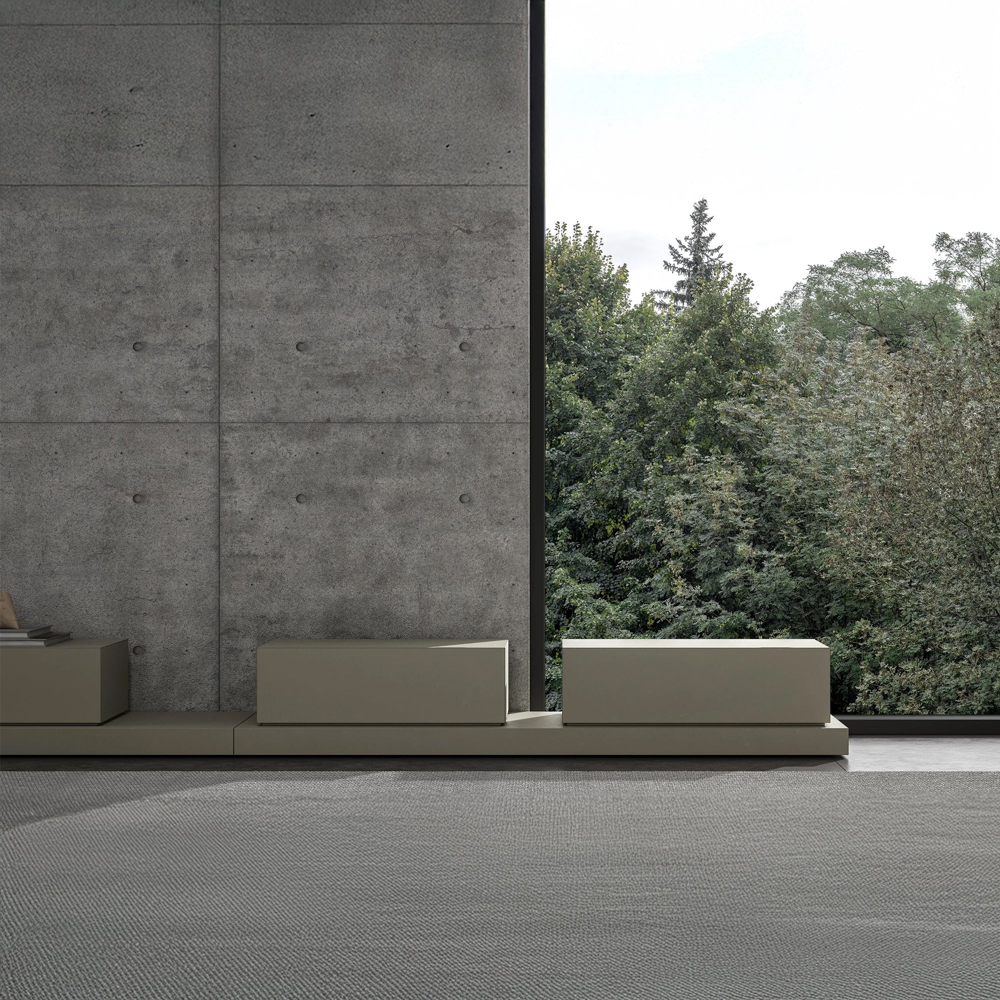 PALO NERO Simmetria bedside table