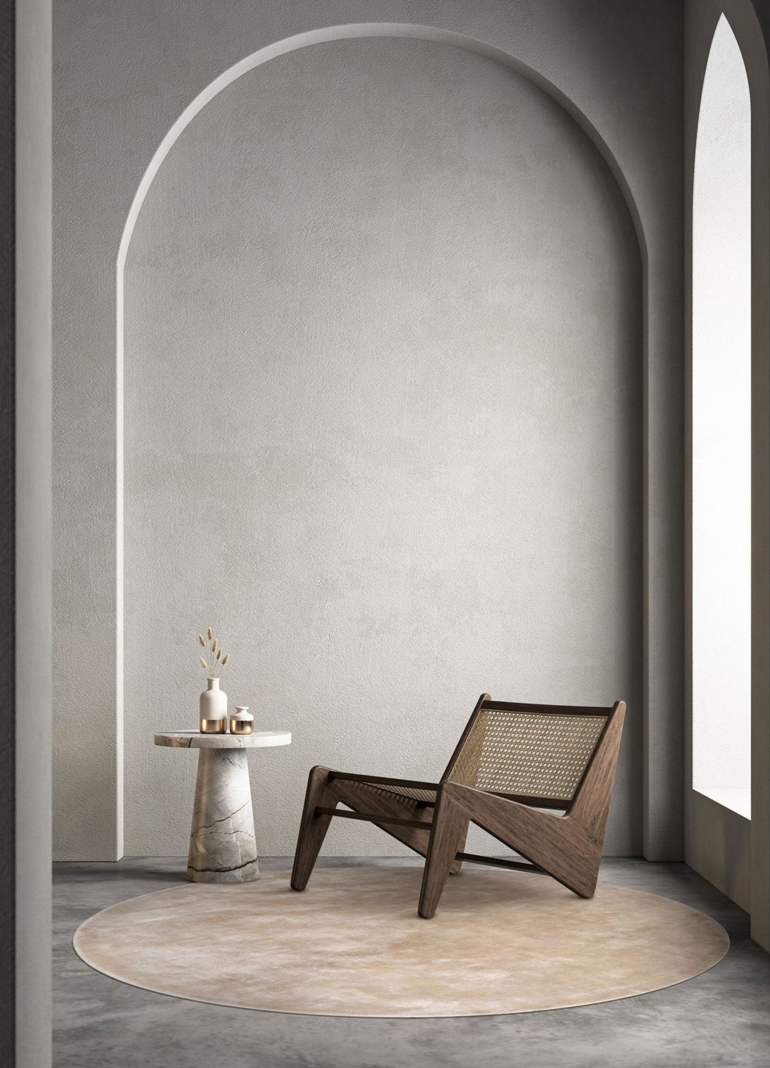 PLAIN PALOMA ROUND Kilimas