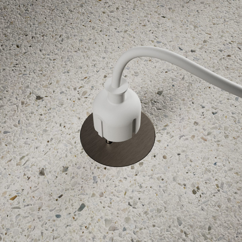 Rond Empty Floor Box | grindinės rozetės dėžutė