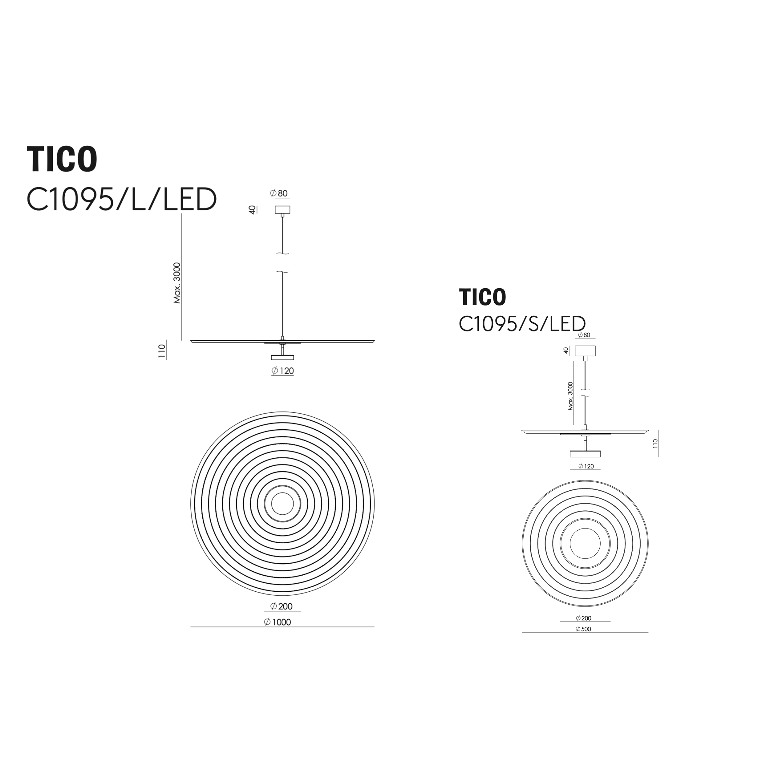 Aromas Del Campo TICO C1095 pakabinamas šviestuvas