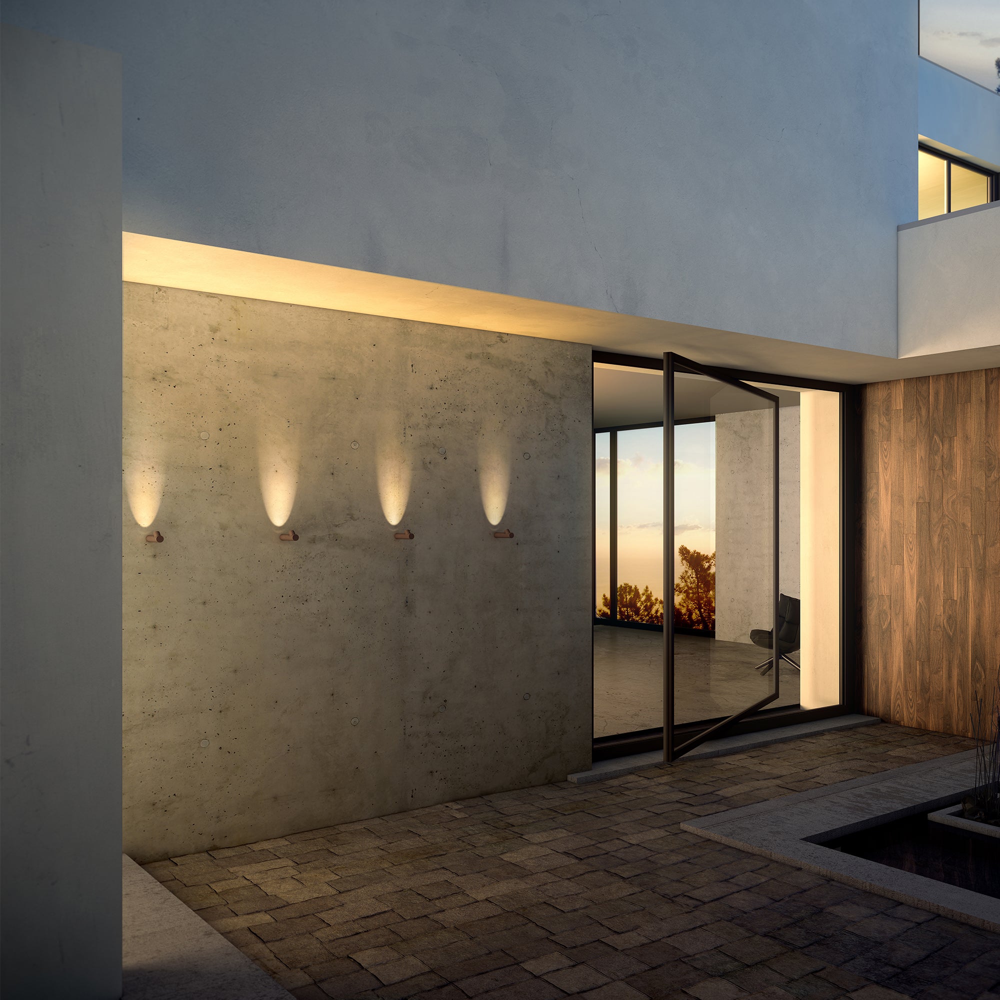 VIBIA BAMBOO OUTDOOR 4820 sieninis lauko šviestuvas