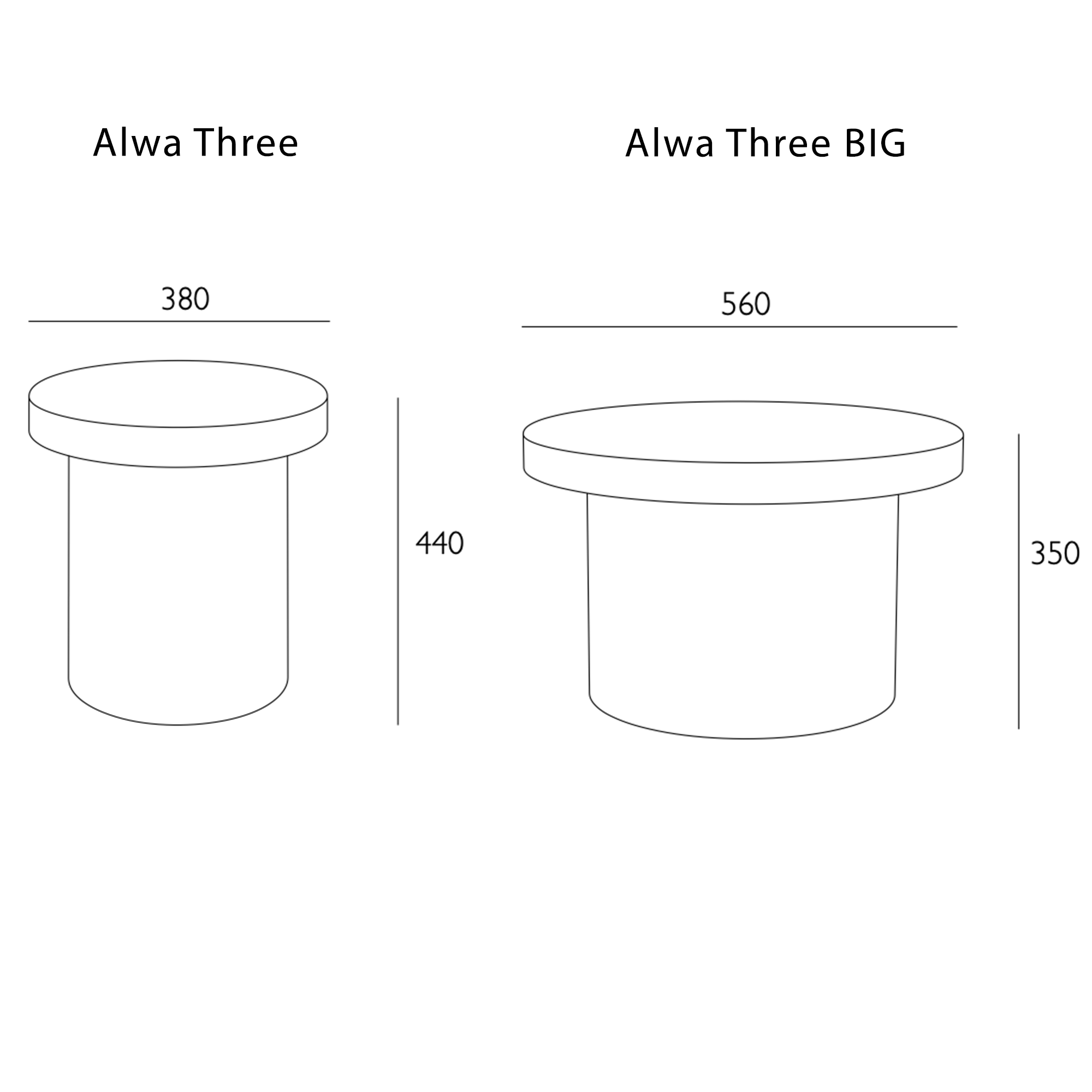 Pulpo ALWA THREE table staliukas