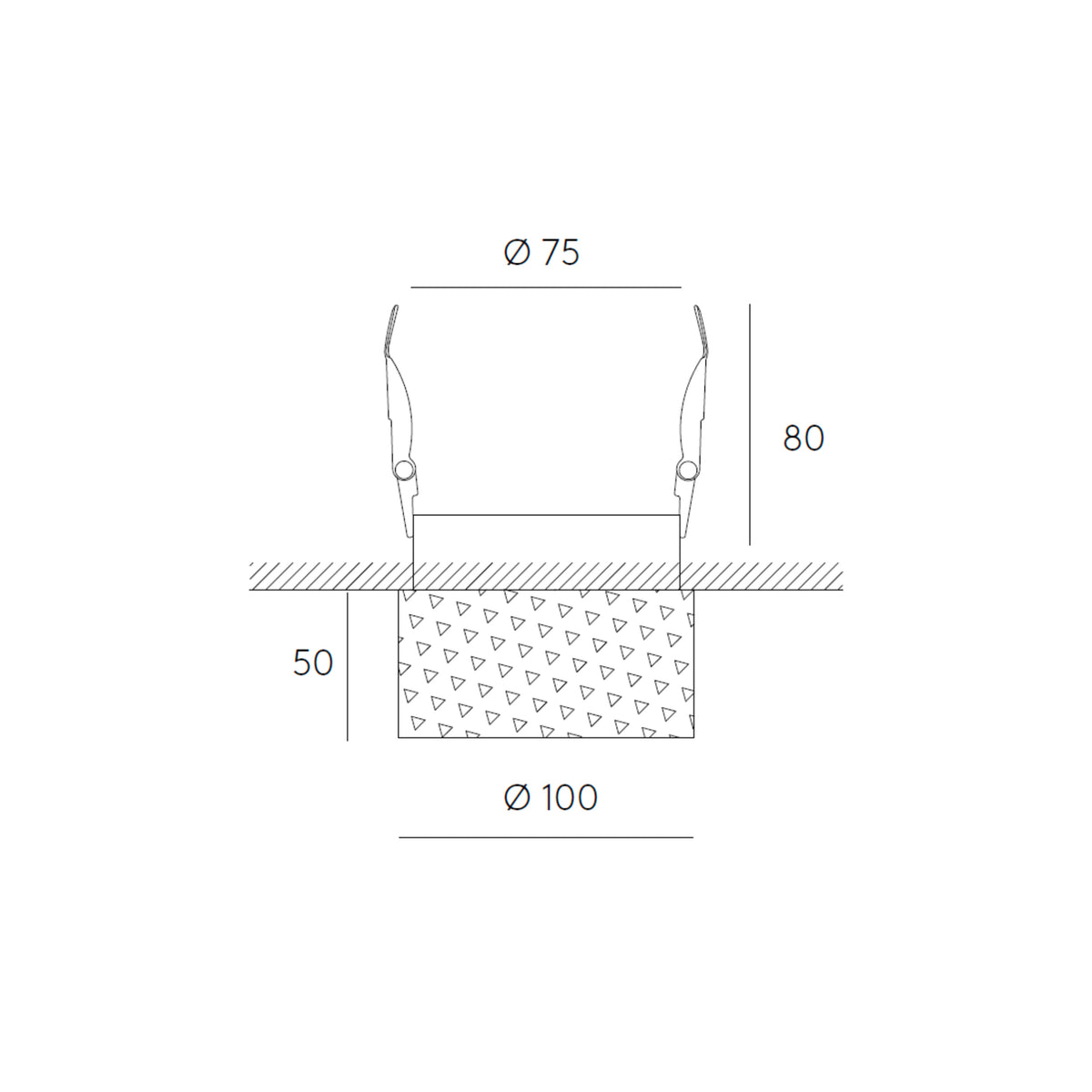 FOCUS įleidžiamas lubinis šviestuvas