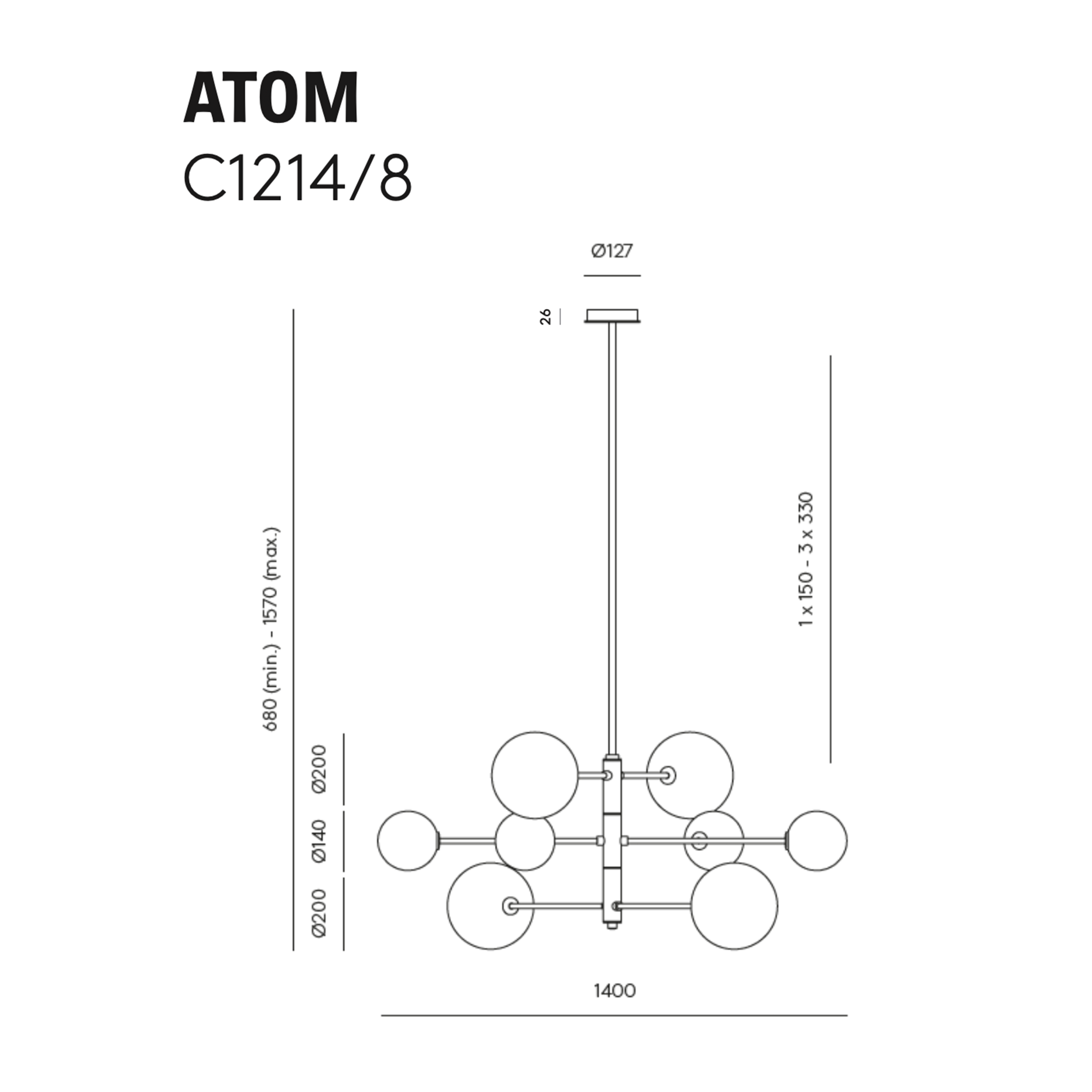 Aromas Del Campo ATOM C1214/8 brezinys ir ismatavimai