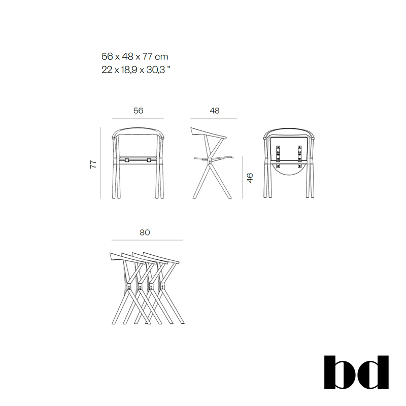 BD Barcelona Design Chair B kėdė