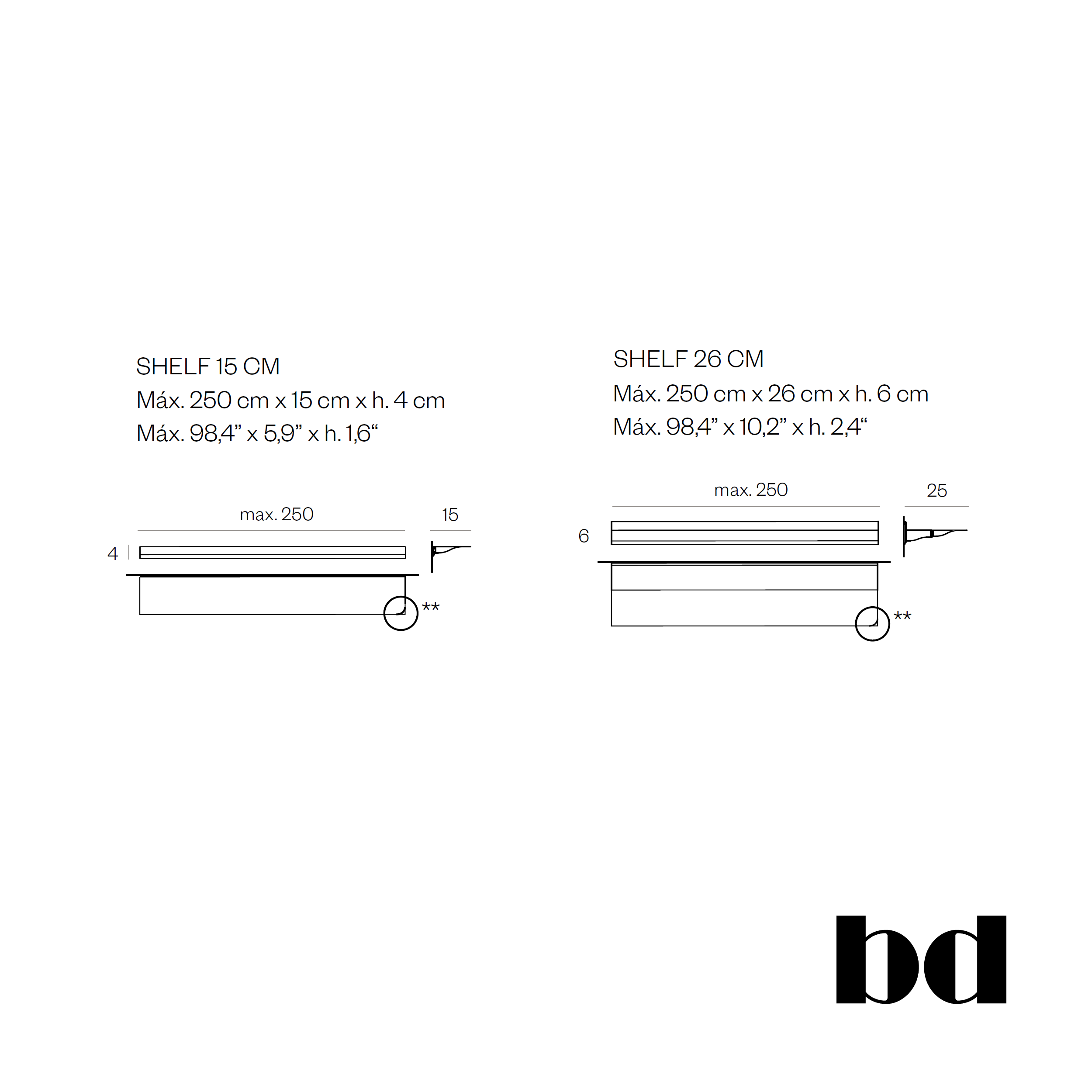 BD Barcelona Design Cornisa lentyna